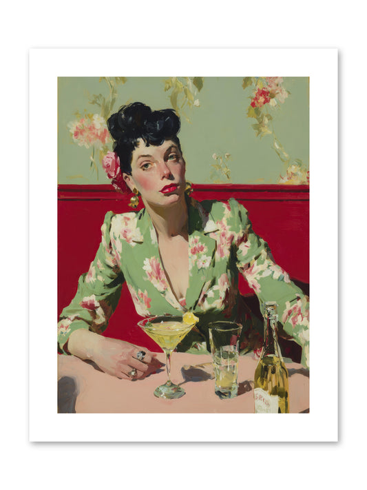 Lilies and Lipstick -- Paper Print 9x12