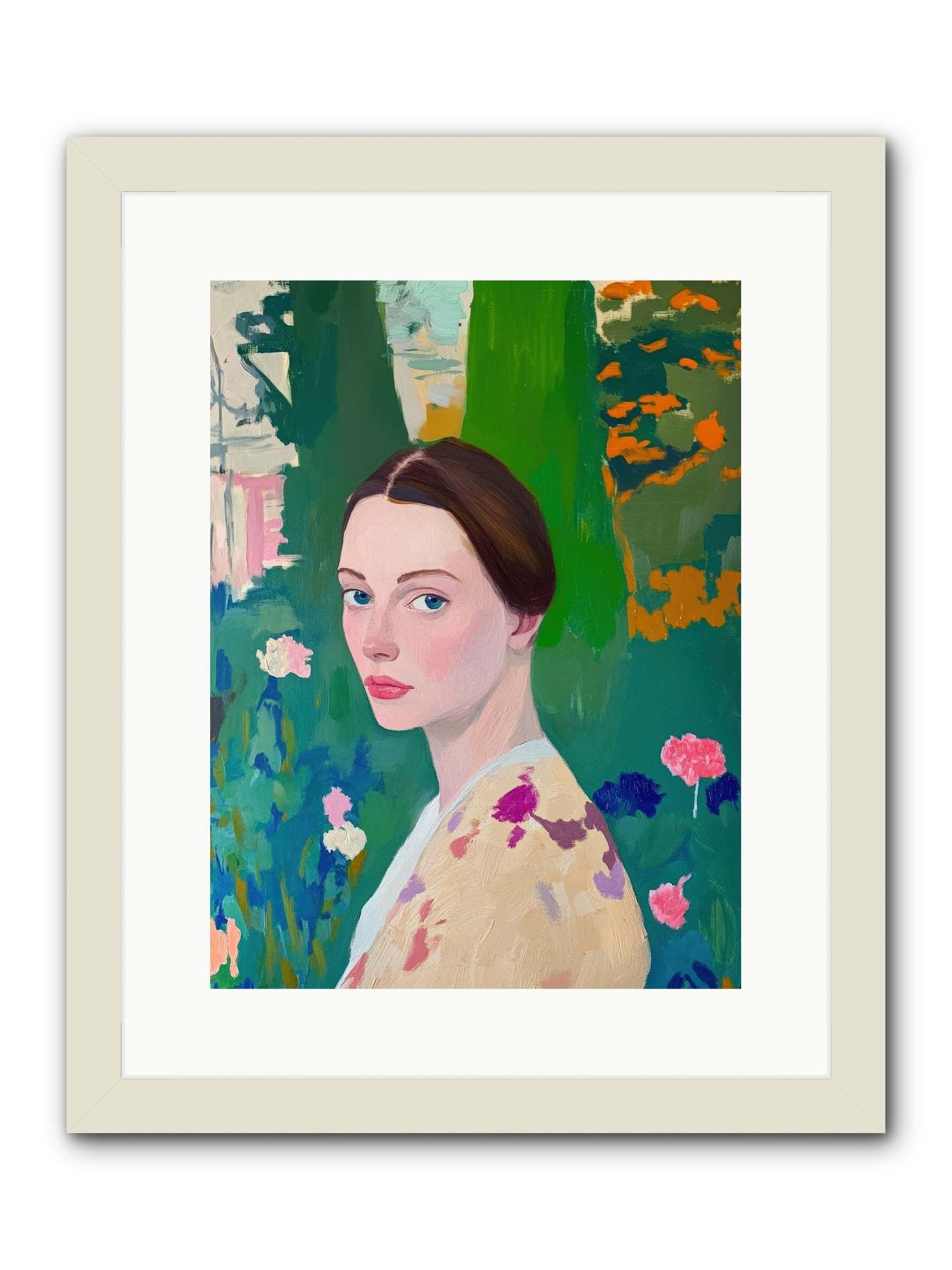Lily Crane-REZ -- Framed Print - White 12x16