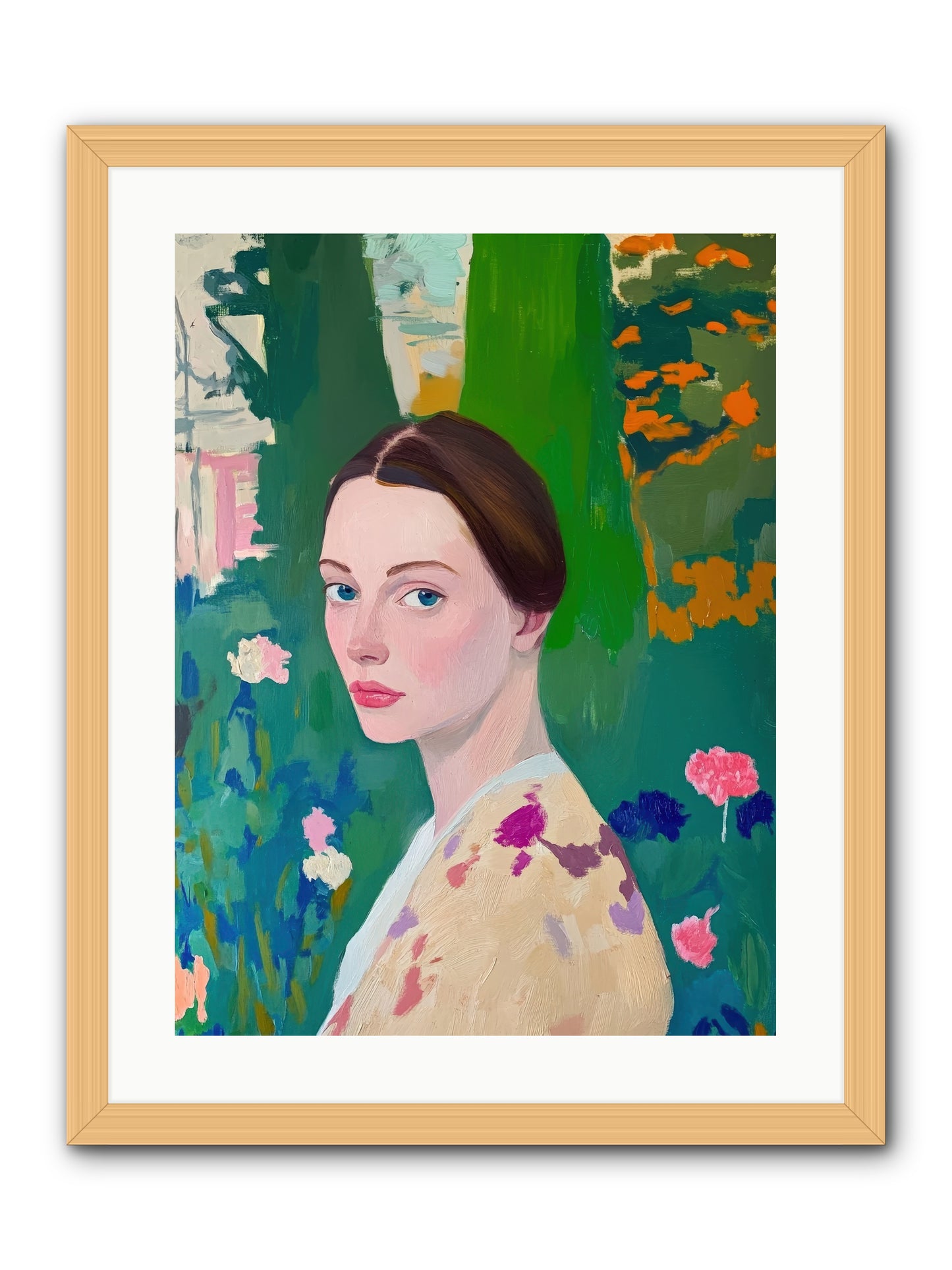 Lily Crane-REZ -- Framed Print - Natural 18x24