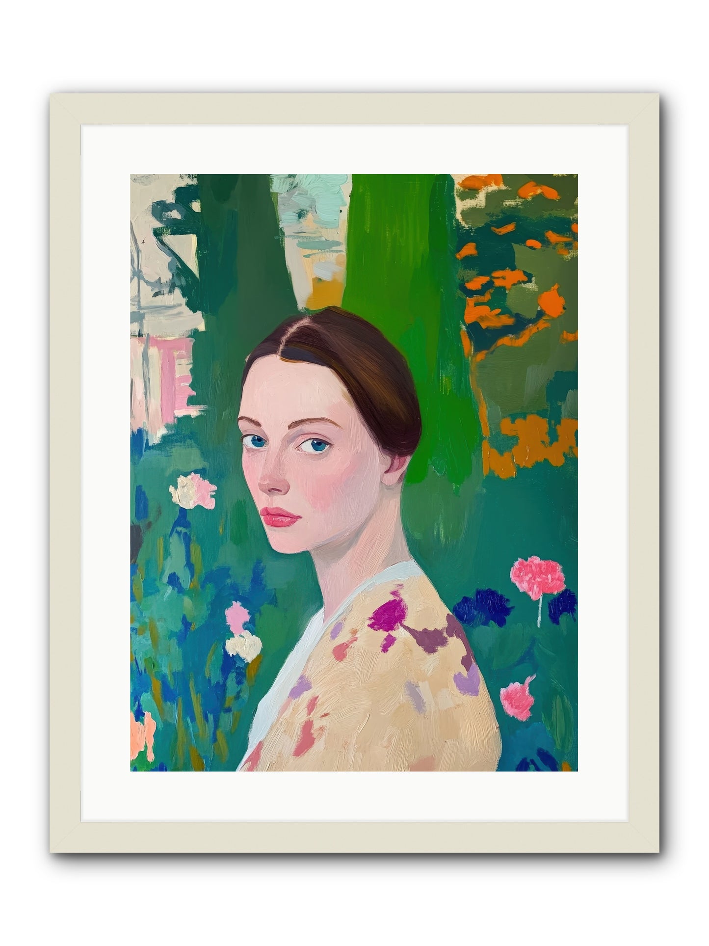 Lily Crane-REZ -- Framed Print - White 18x24