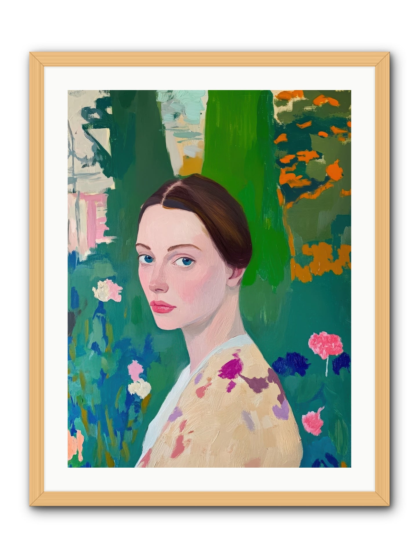 Lily Crane-REZ -- Framed Print - Natural 24x32