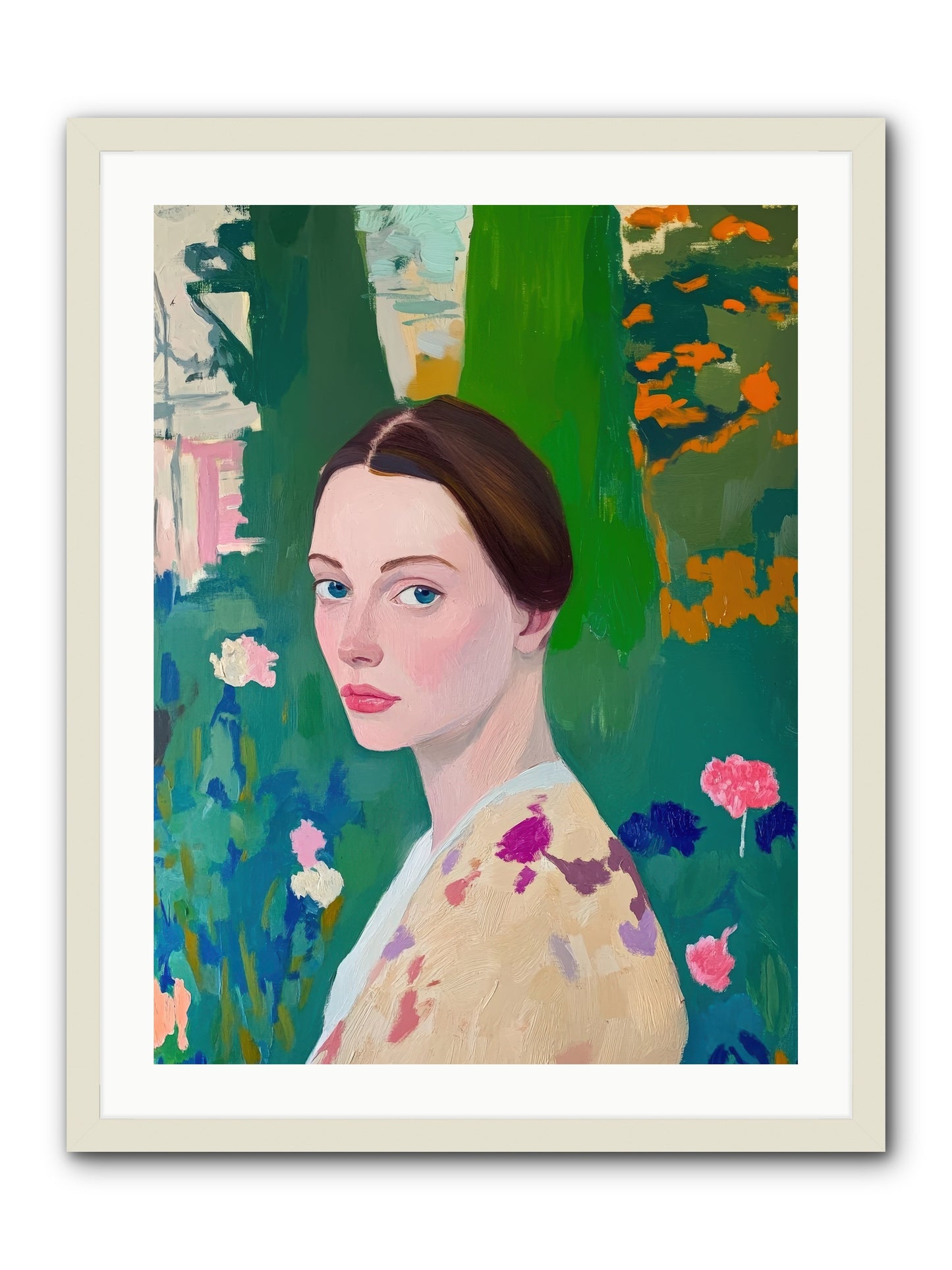 Lily Crane-REZ -- Framed Print - White 24x32