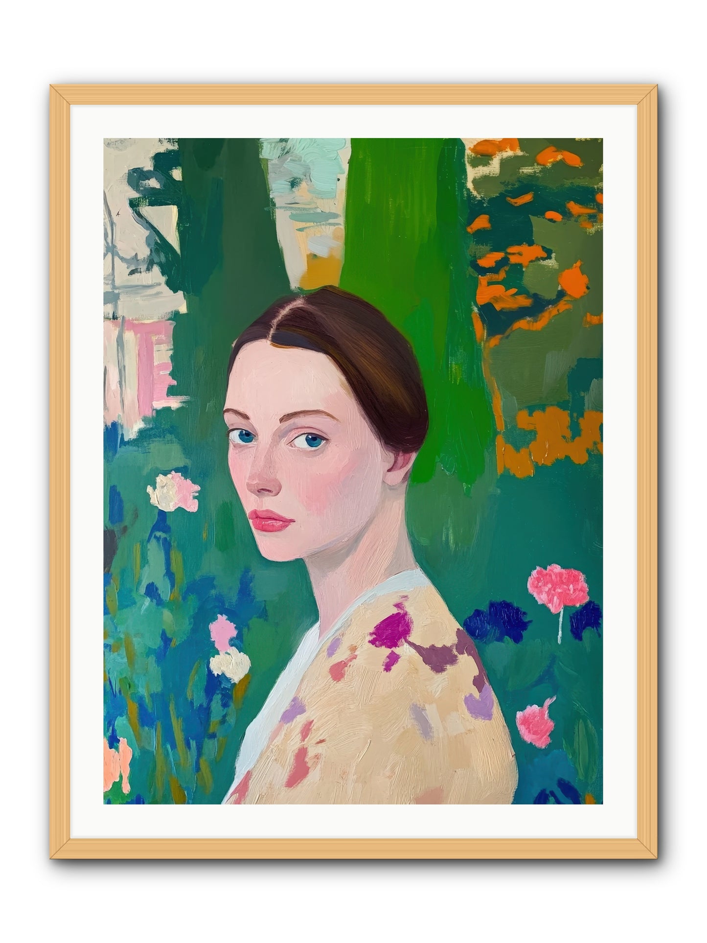 Lily Crane-REZ -- Framed Print - Natural 30x40