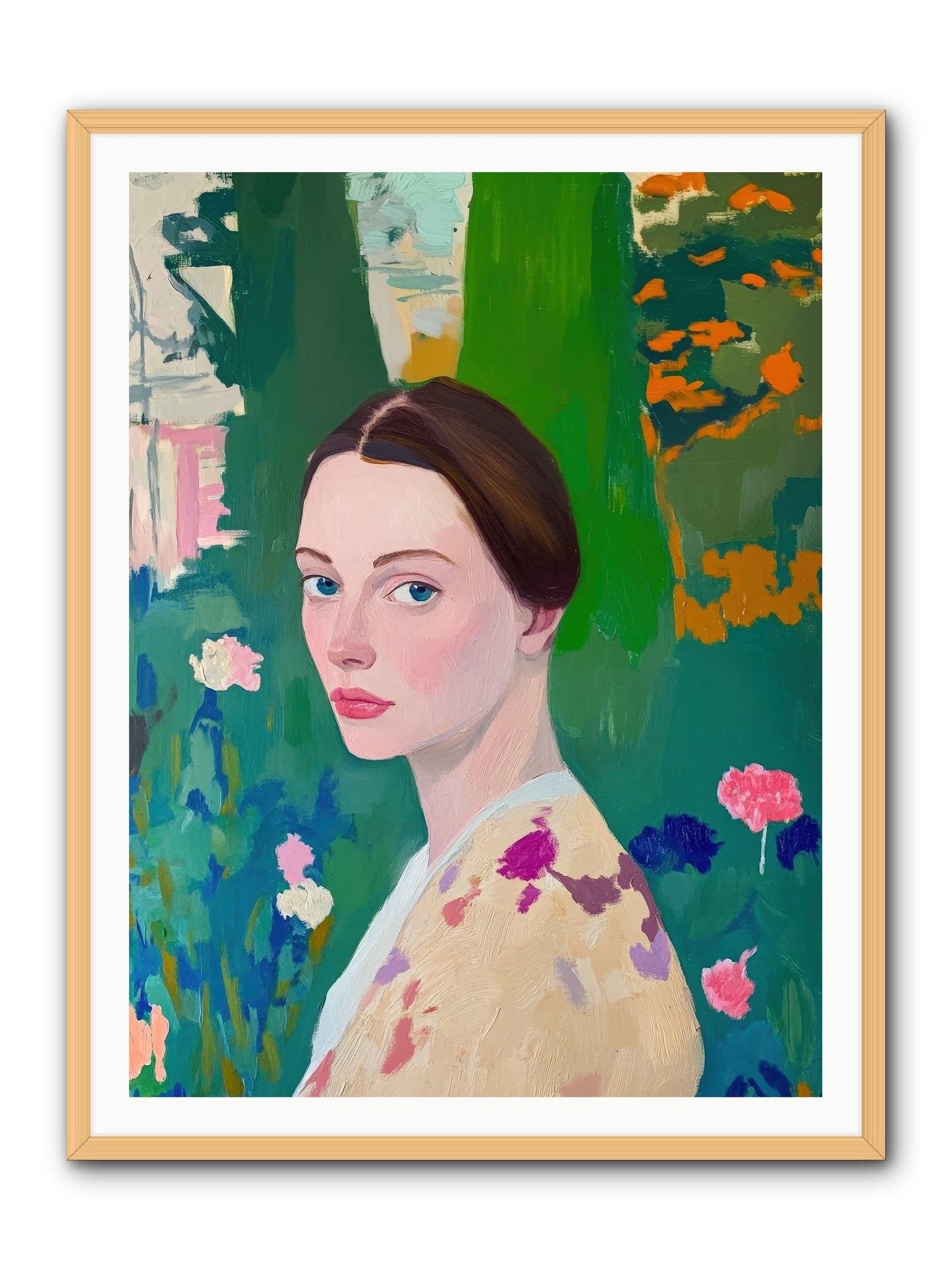 Lily Crane-REZ -- Framed Print - Natural 36x48