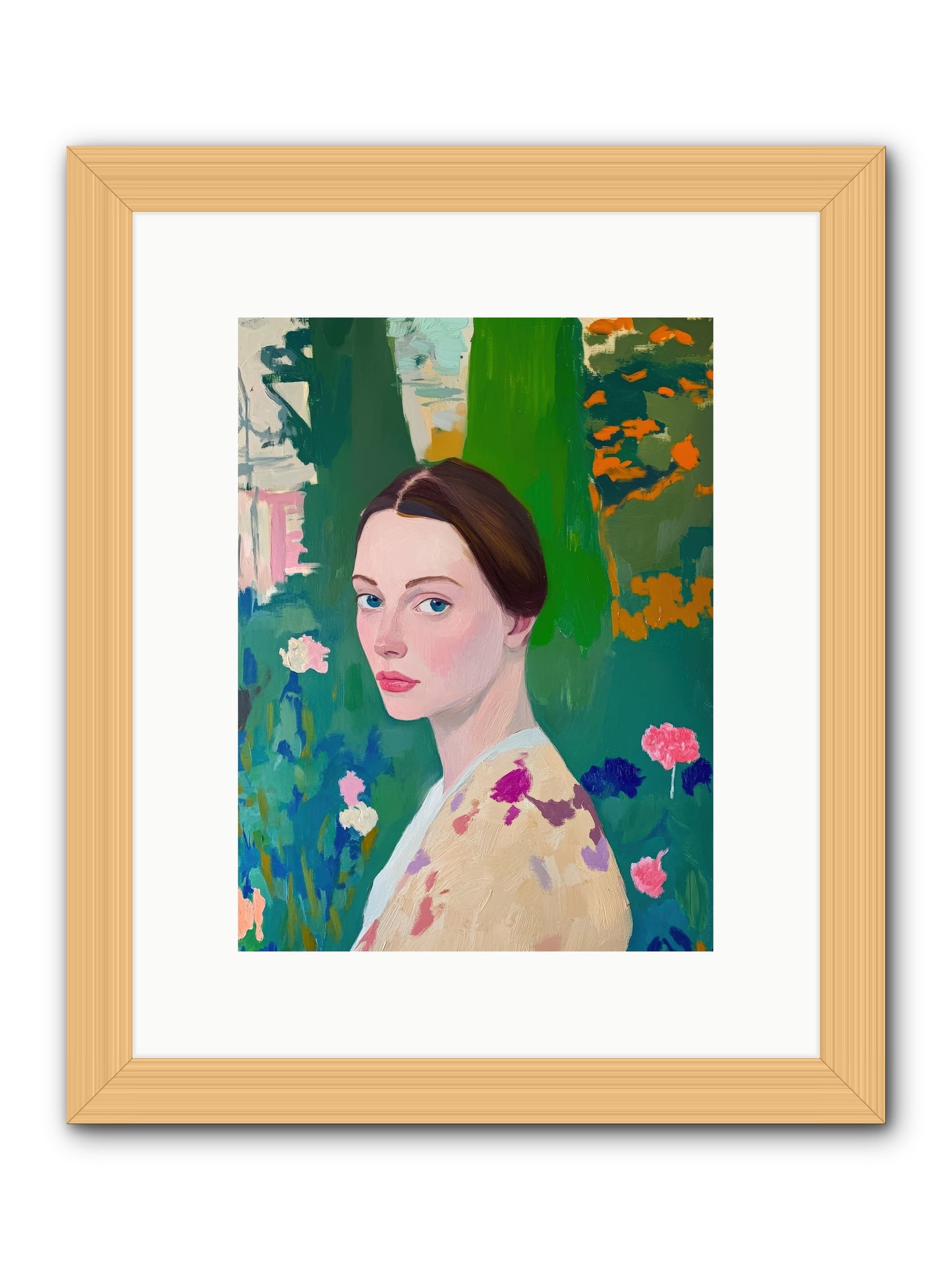 Lily Crane-REZ -- Framed Print - Natural 9x12
