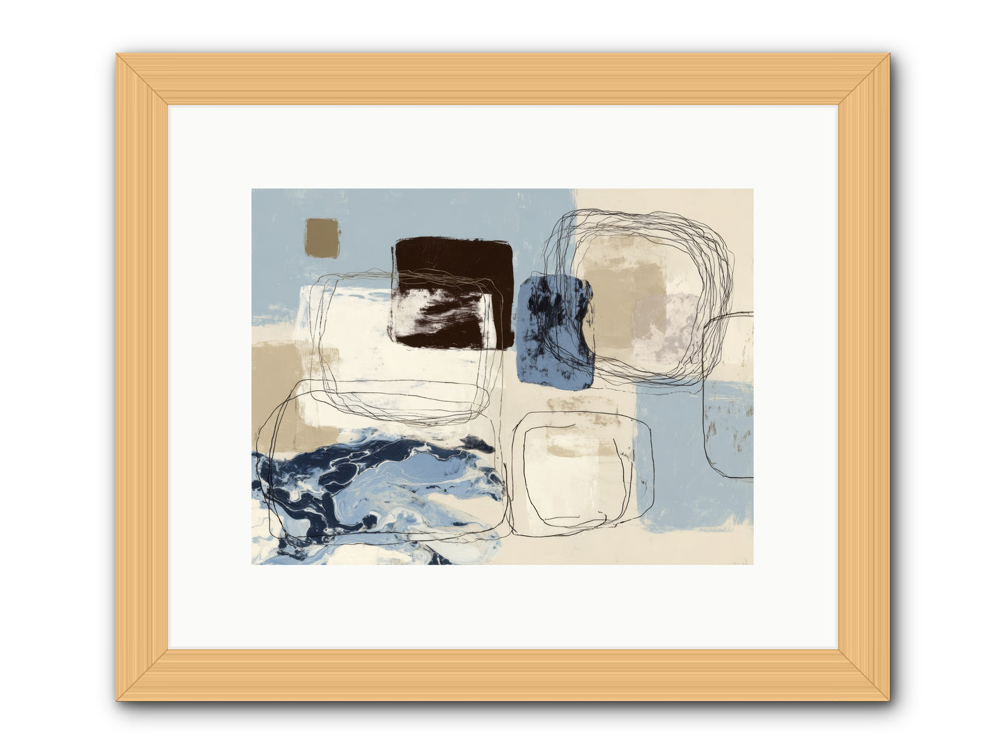 Liminal Rapture -- Framed Print - Natural 12x9