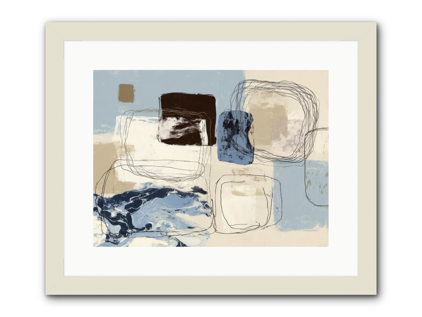 Liminal Rapture -- Framed Print - White 16x12