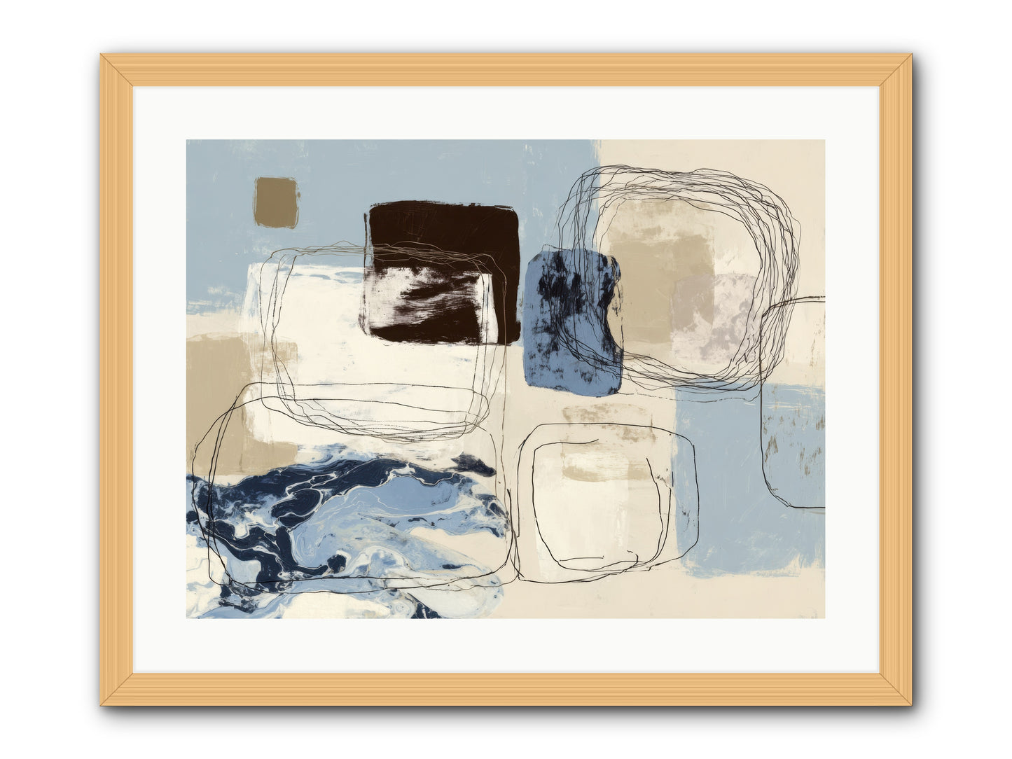 Liminal Rapture -- Framed Print - Natural 24x18