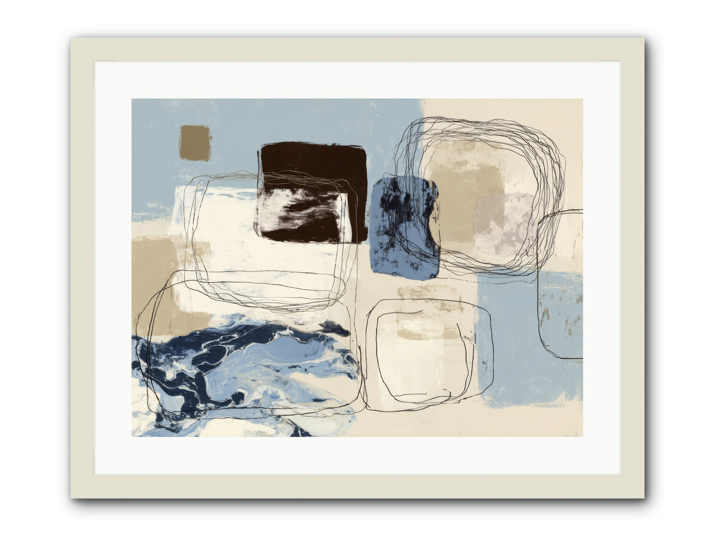 Liminal Rapture -- Framed Print - White 24x18