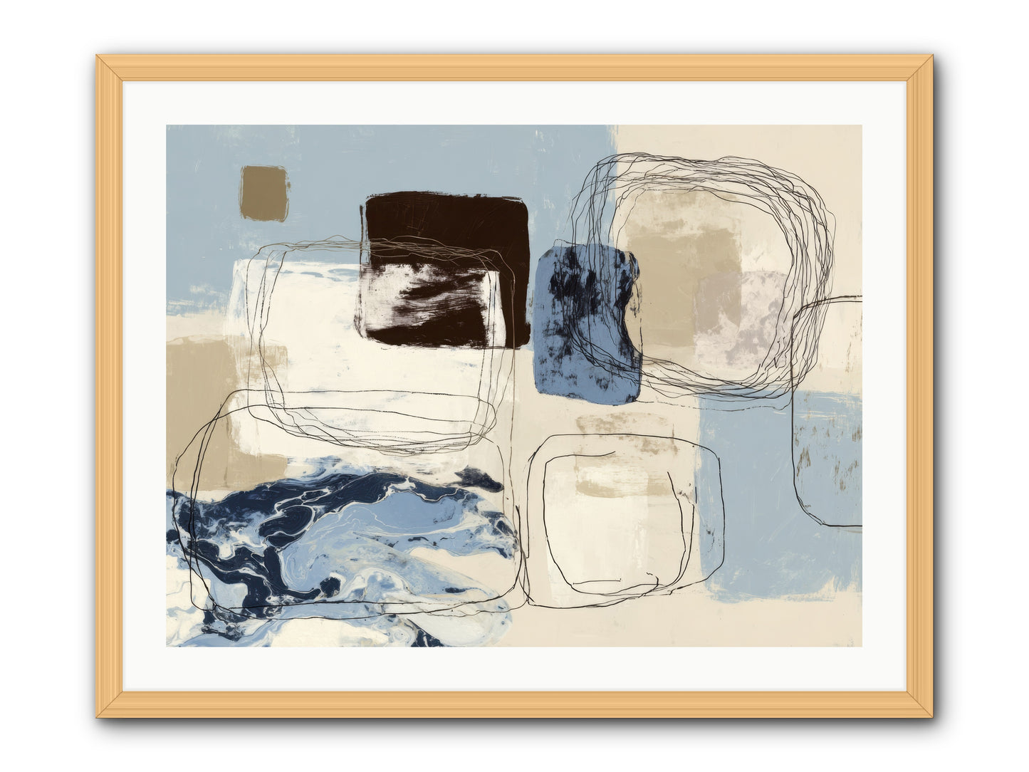 Liminal Rapture -- Framed Print - Natural 32x24