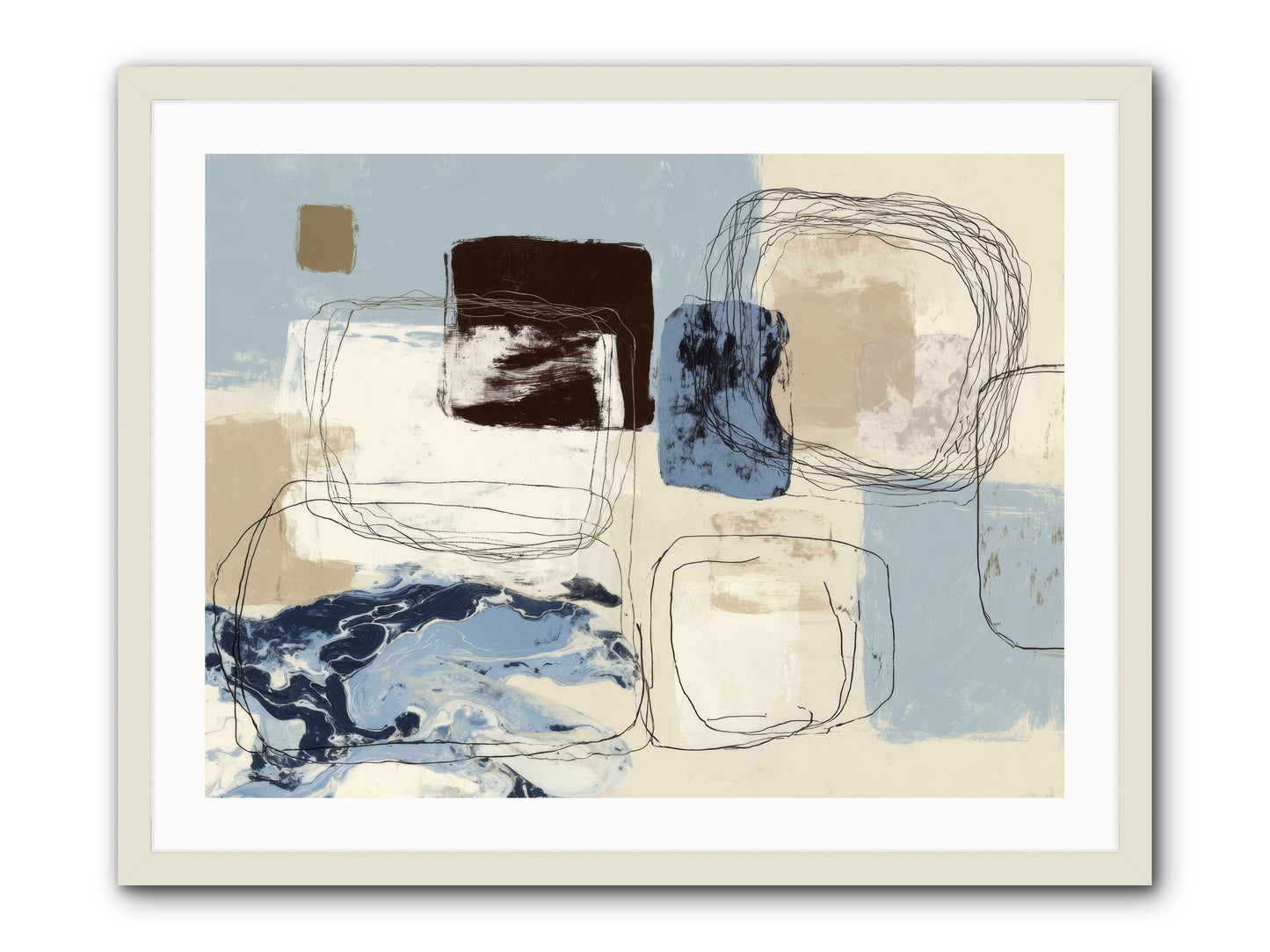Liminal Rapture -- Framed Print - White 32x24