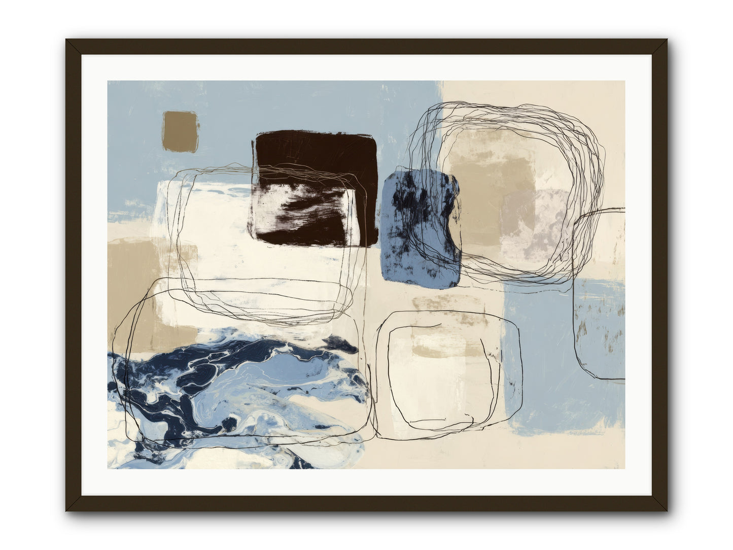 Liminal Rapture -- Framed Print - Black 40x30
