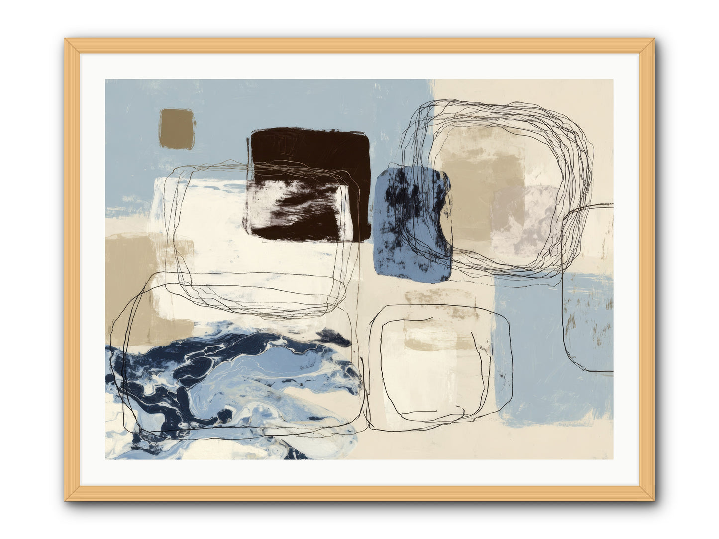 Liminal Rapture -- Framed Print - Natural 40x30