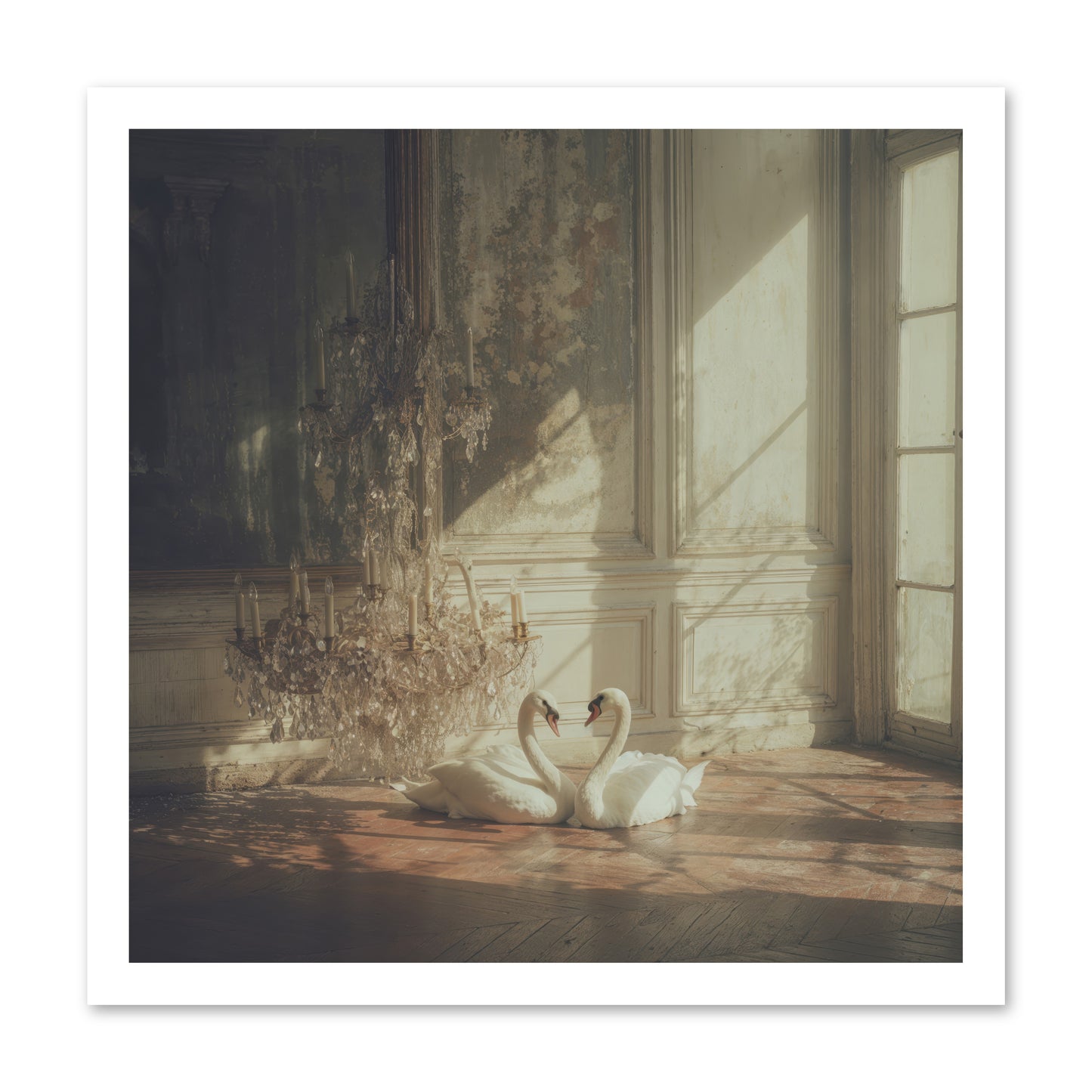 Linen Moon -- Paper Print 20x20