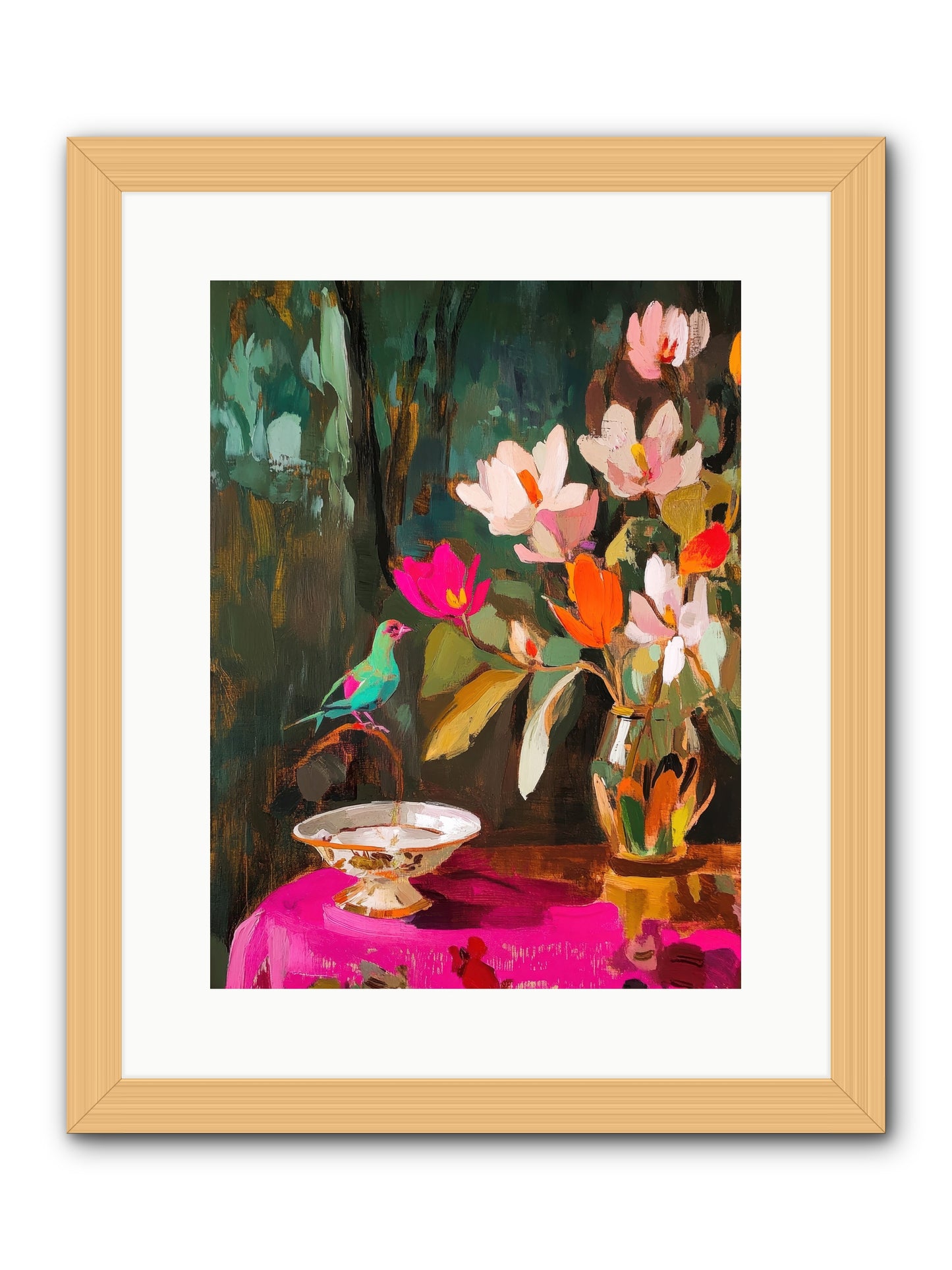 Lingering Spring -- Framed Print - Natural 12x16