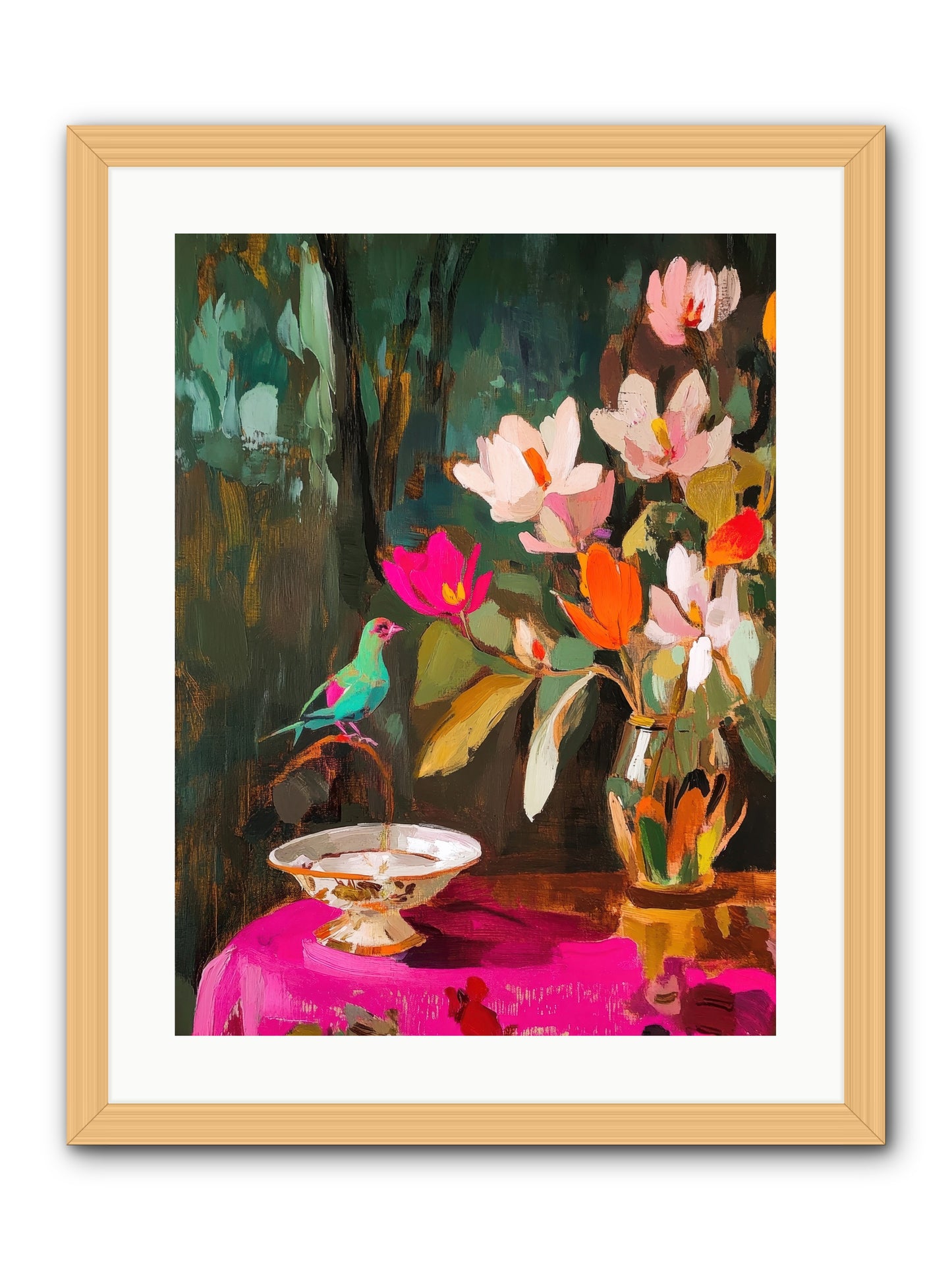Lingering Spring -- Framed Print - Natural 18x24