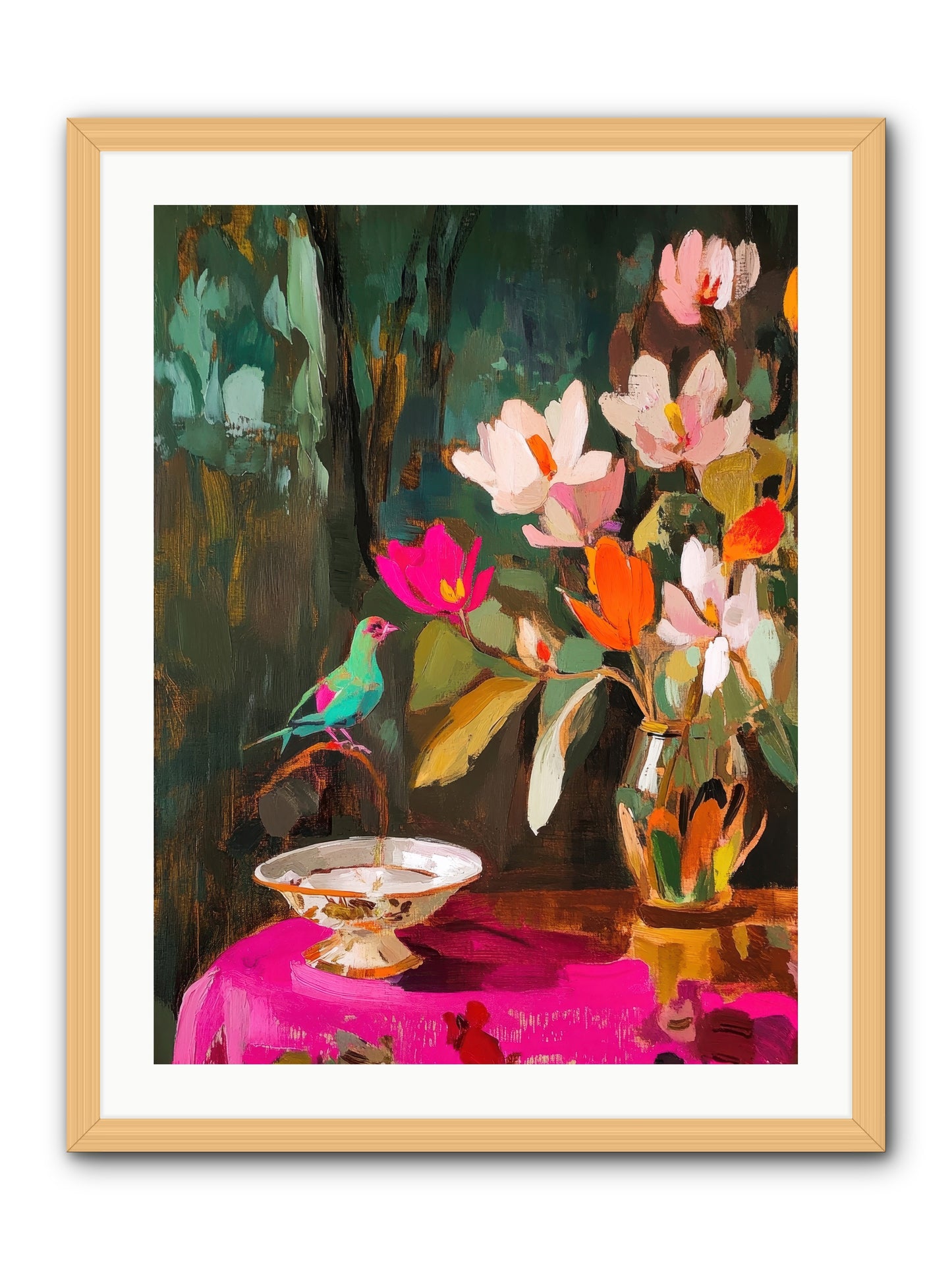 Lingering Spring -- Framed Print - Natural 24x32