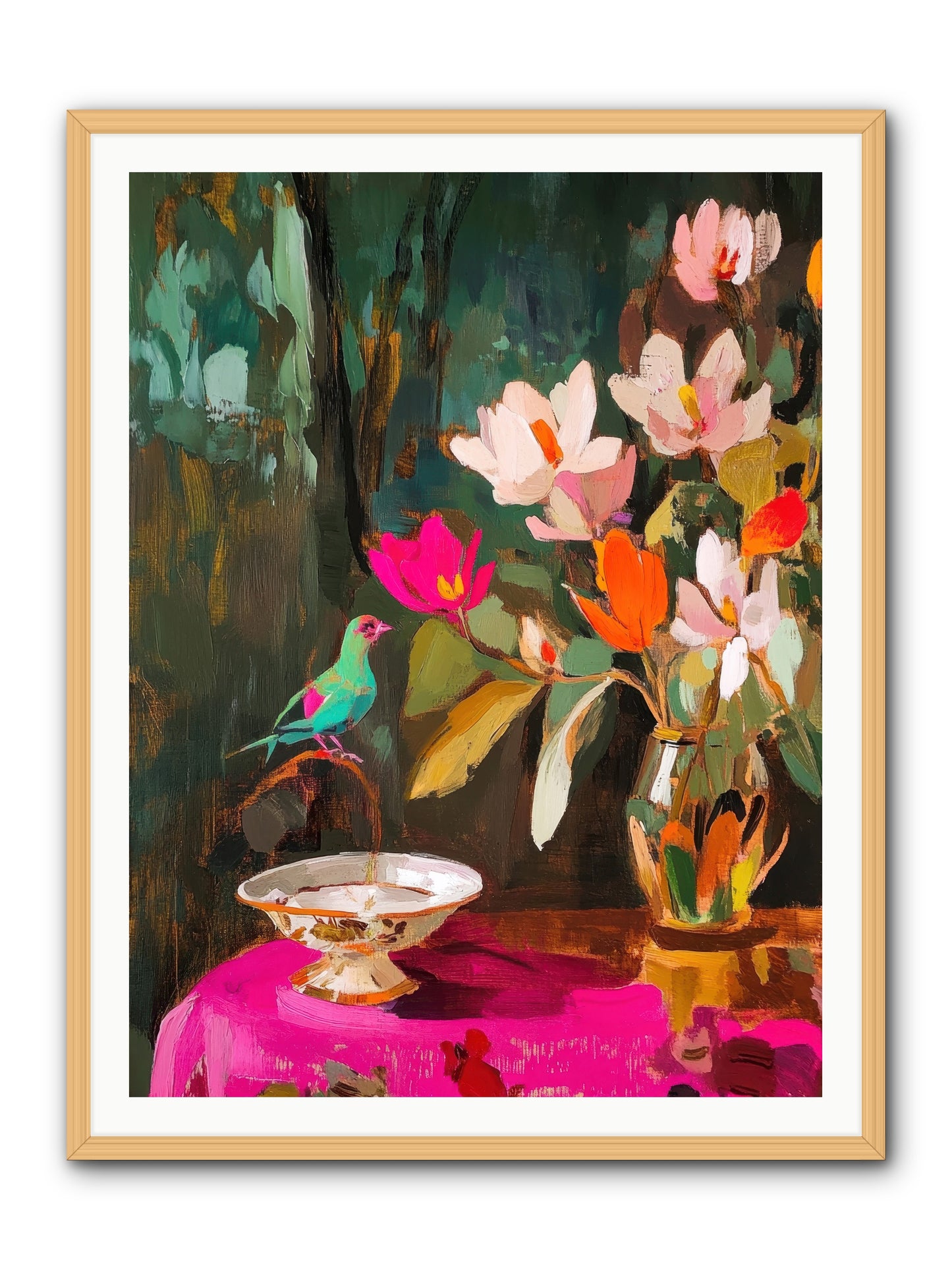 Lingering Spring -- Framed Print - Natural 36x48