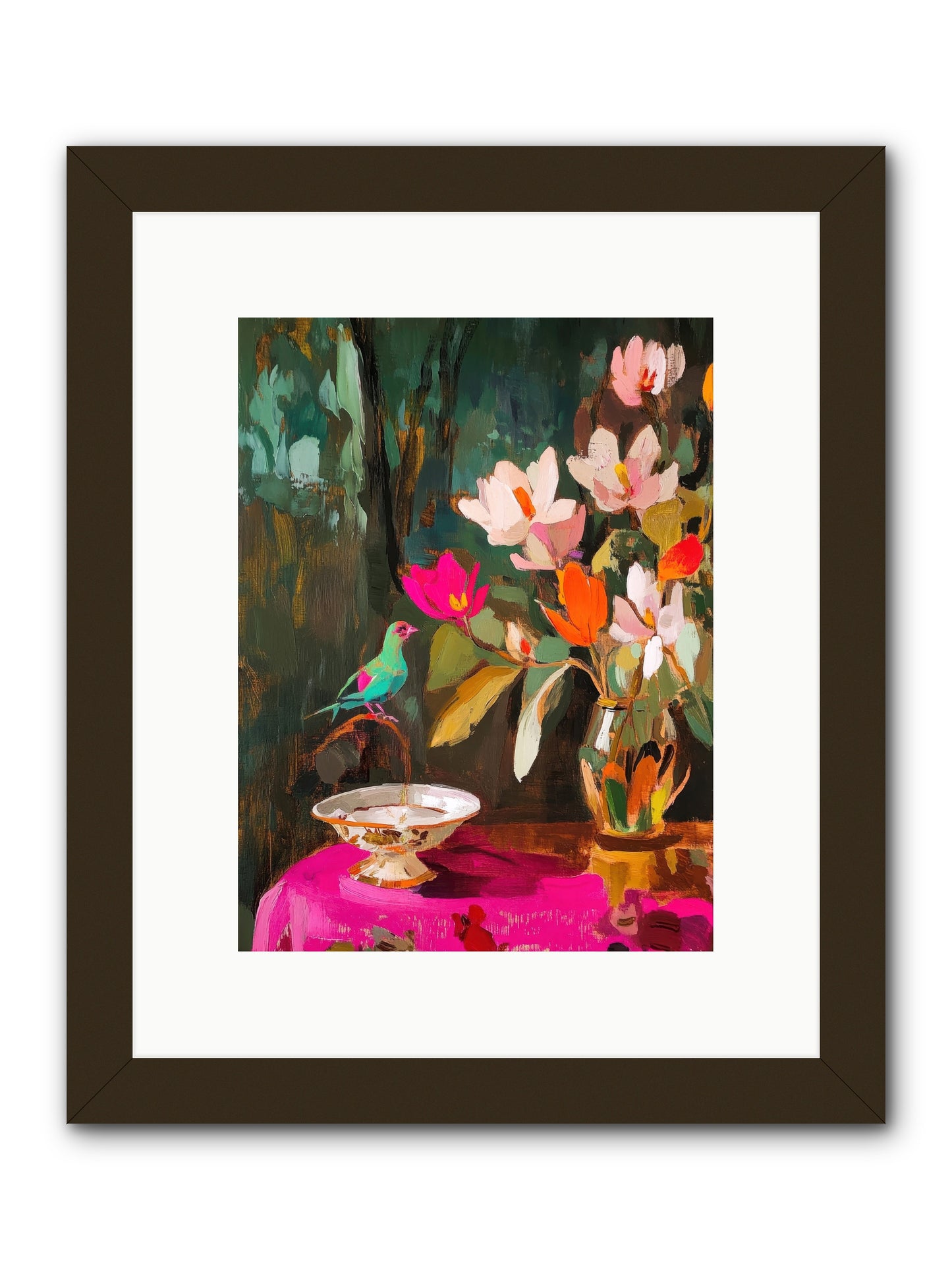 Lingering Spring -- Framed Print - Black 9x12