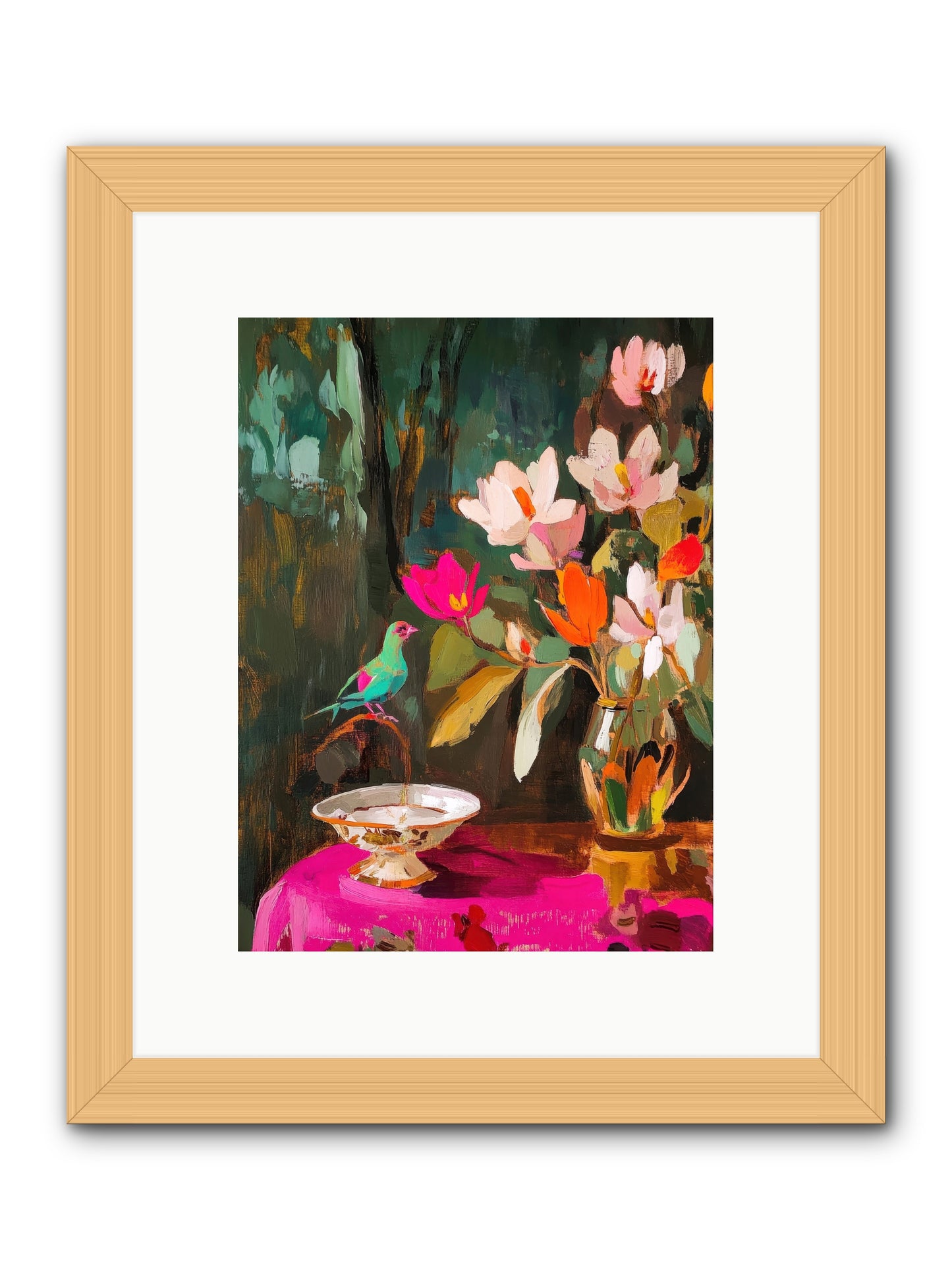 Lingering Spring -- Framed Print - Natural 9x12