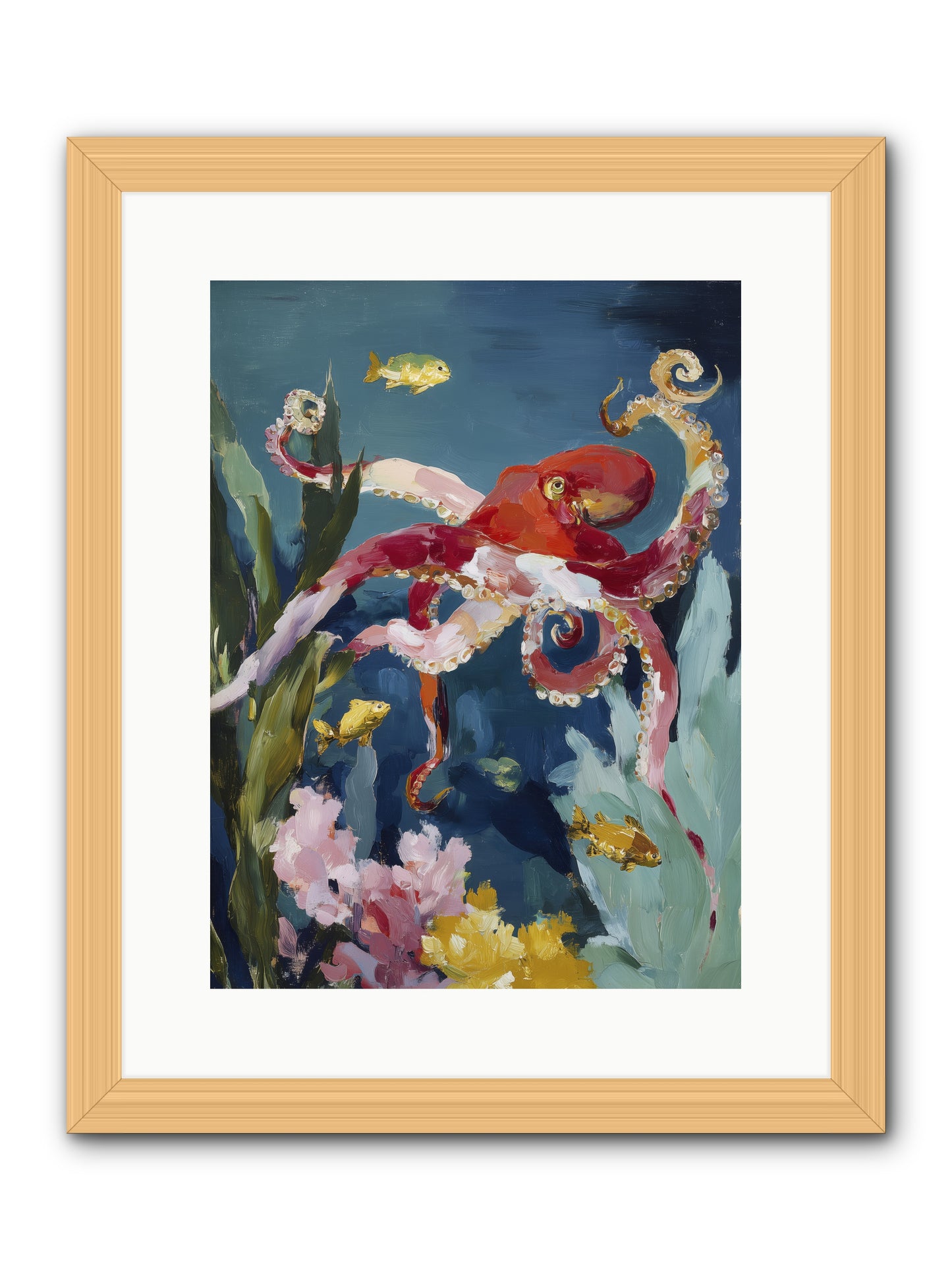 Liquid Ballrooms -- Framed Print - Natural 12x16