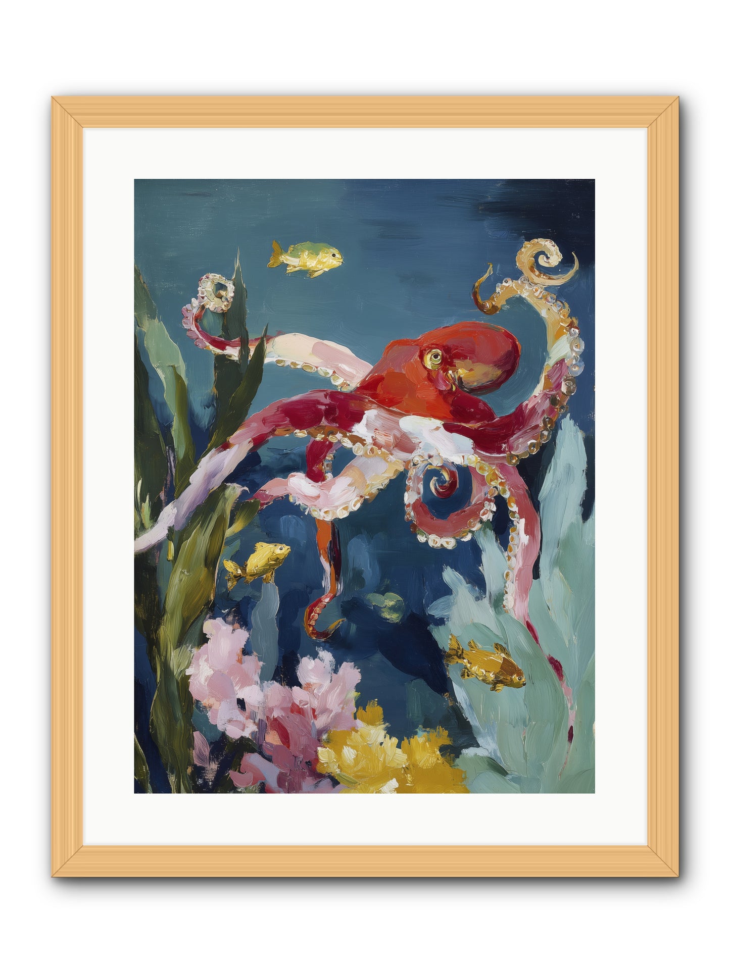 Liquid Ballrooms -- Framed Print - Natural 18x24