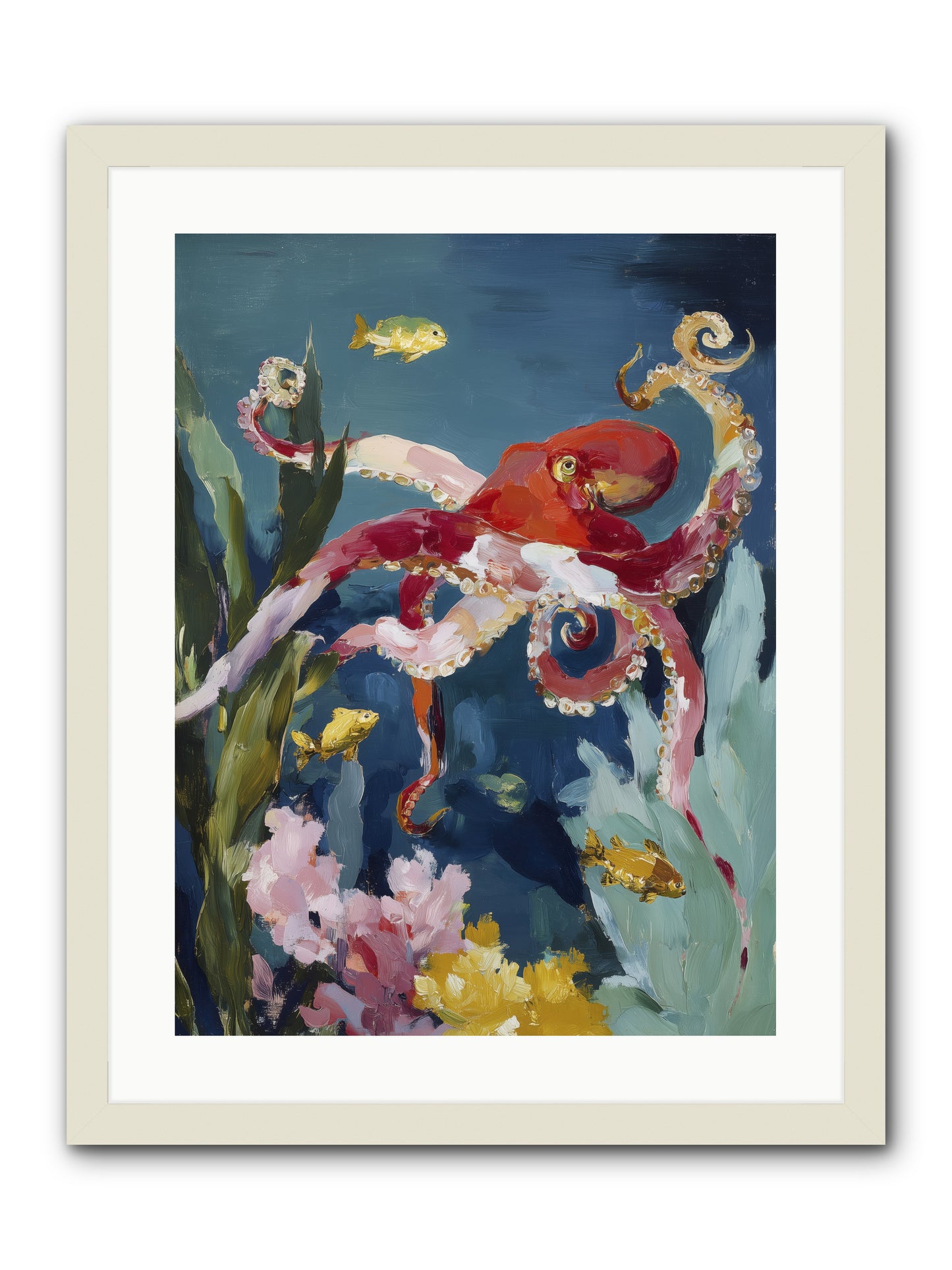 Liquid Ballrooms -- Framed Print - White 18x24