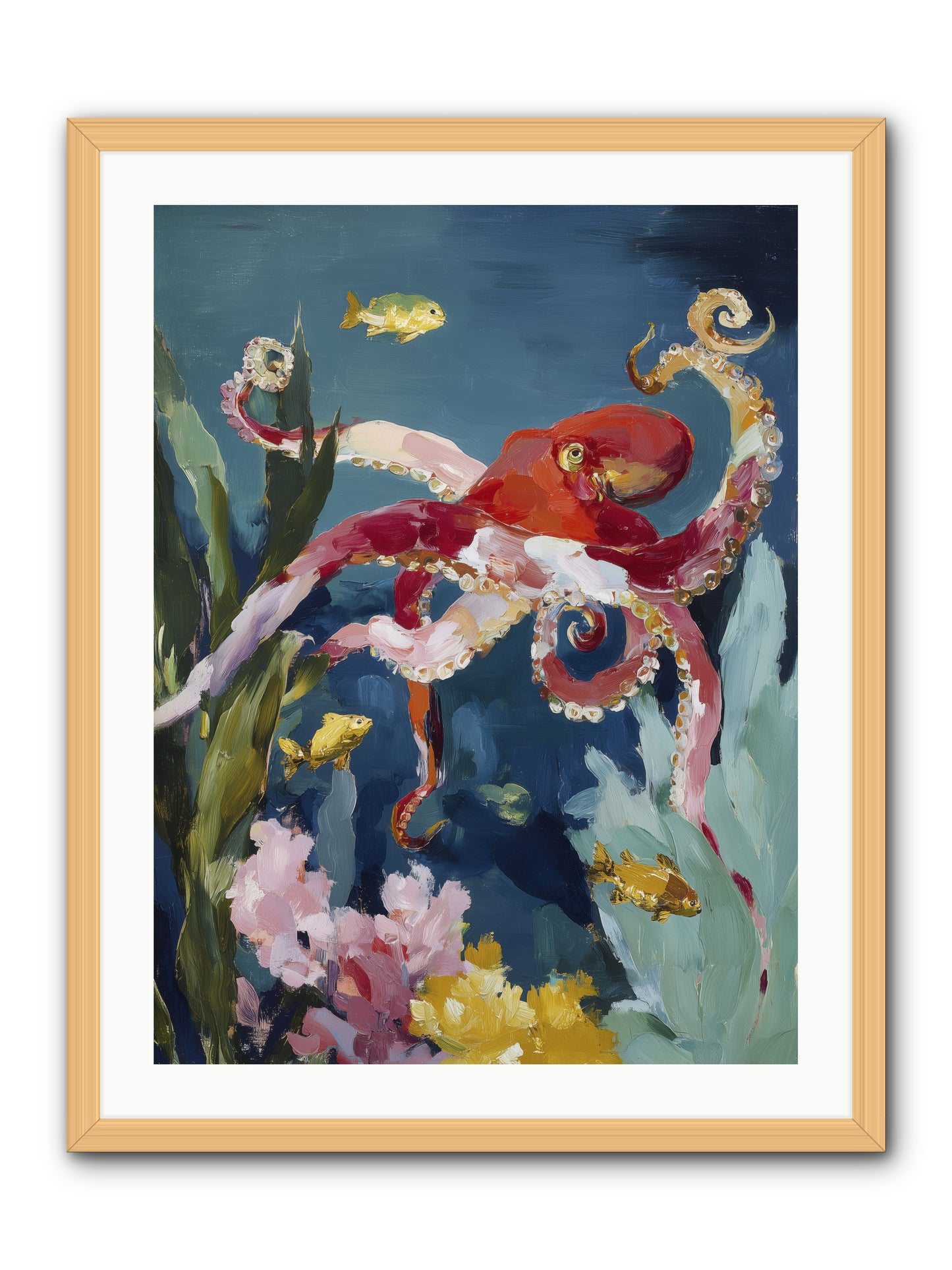 Liquid Ballrooms -- Framed Print - Natural 24x32