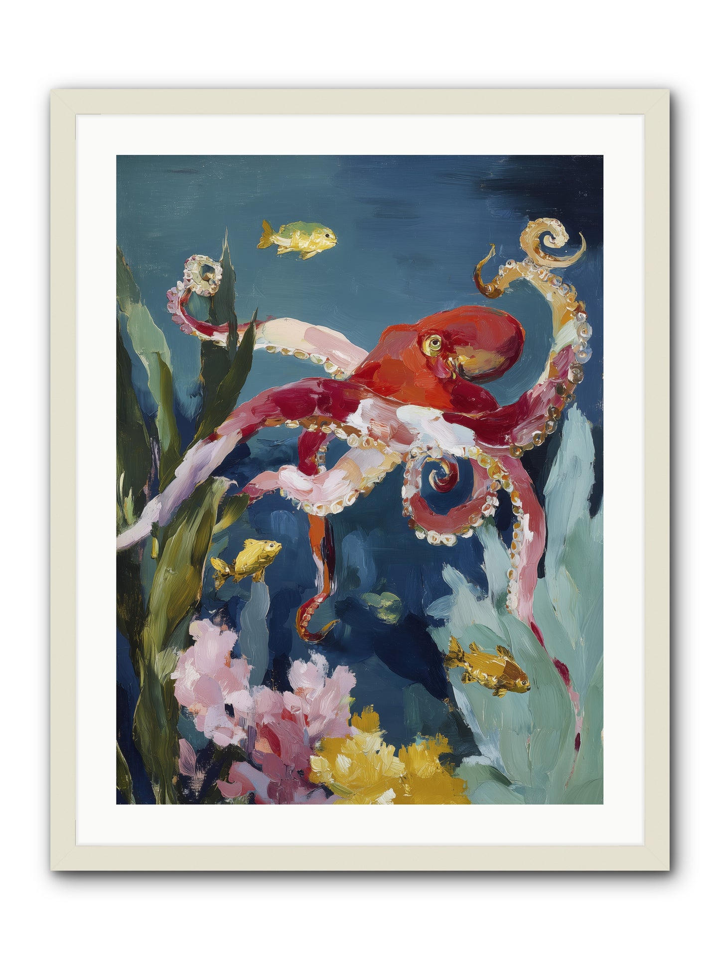 Liquid Ballrooms -- Framed Print - White 24x32