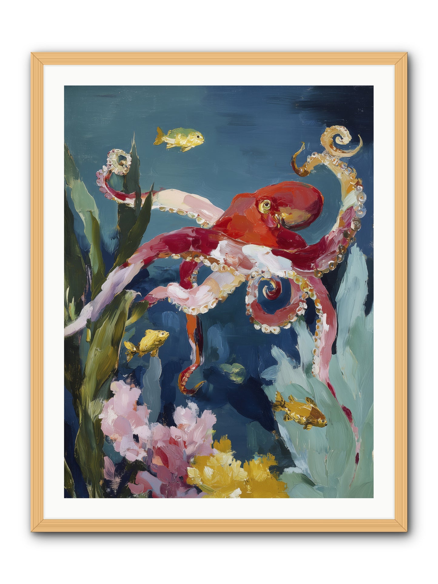 Liquid Ballrooms -- Framed Print - Natural 30x40