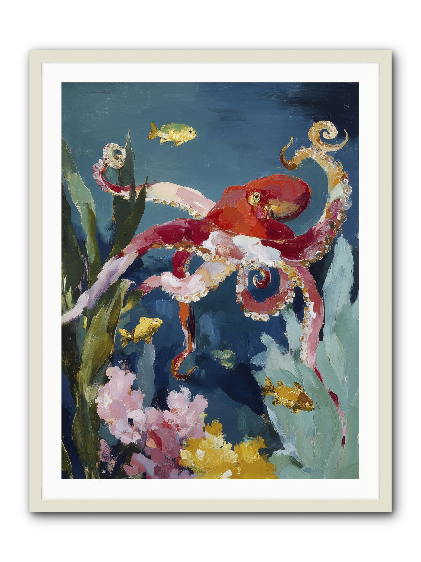 Liquid Ballrooms -- Framed Print - White 30x40