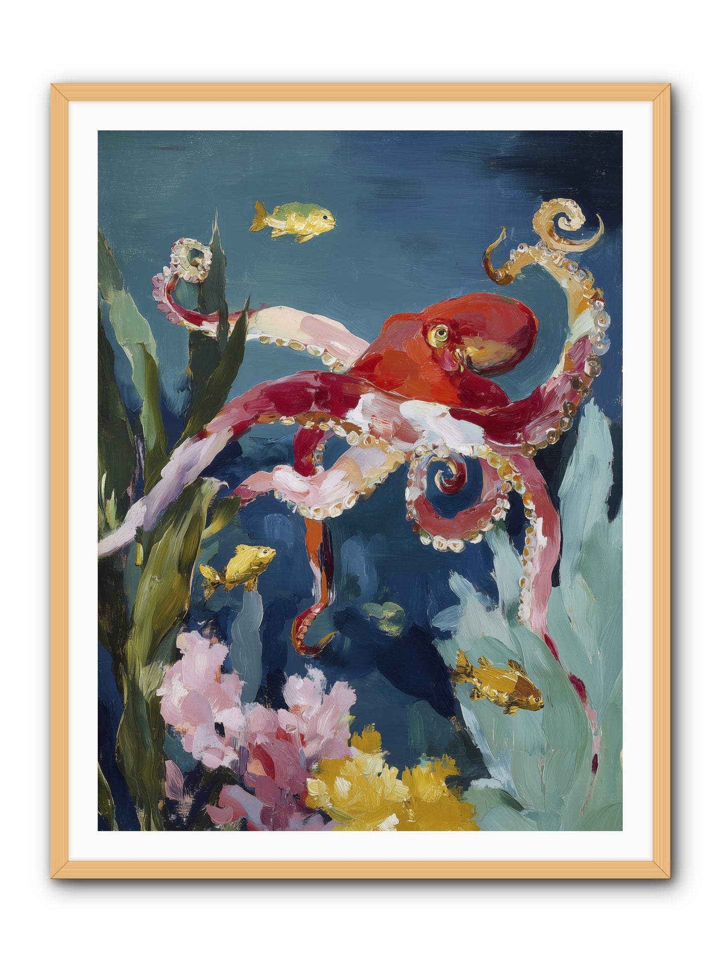 Liquid Ballrooms -- Framed Print - Natural 36x48
