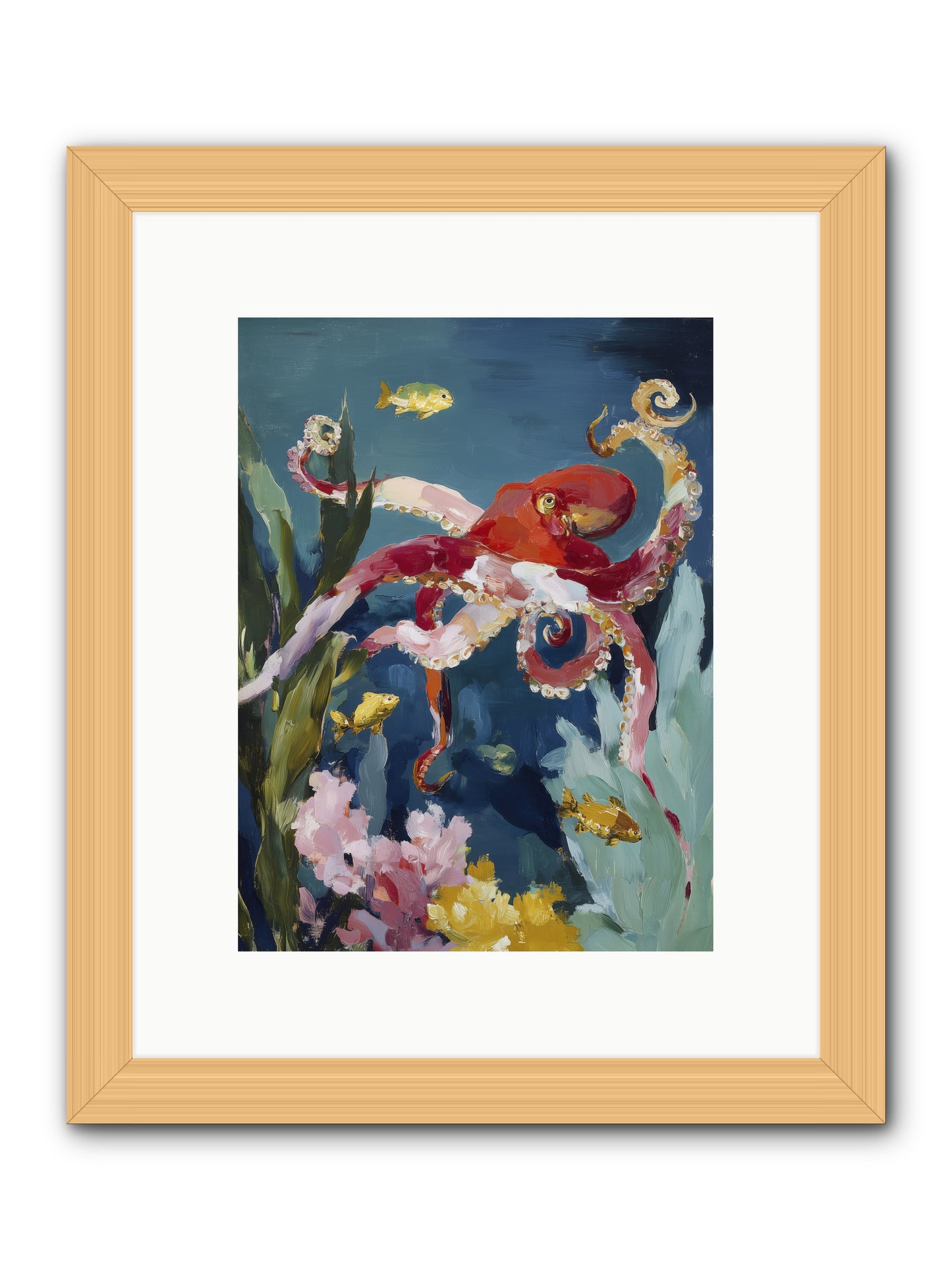 Liquid Ballrooms -- Framed Print - Natural 9x12