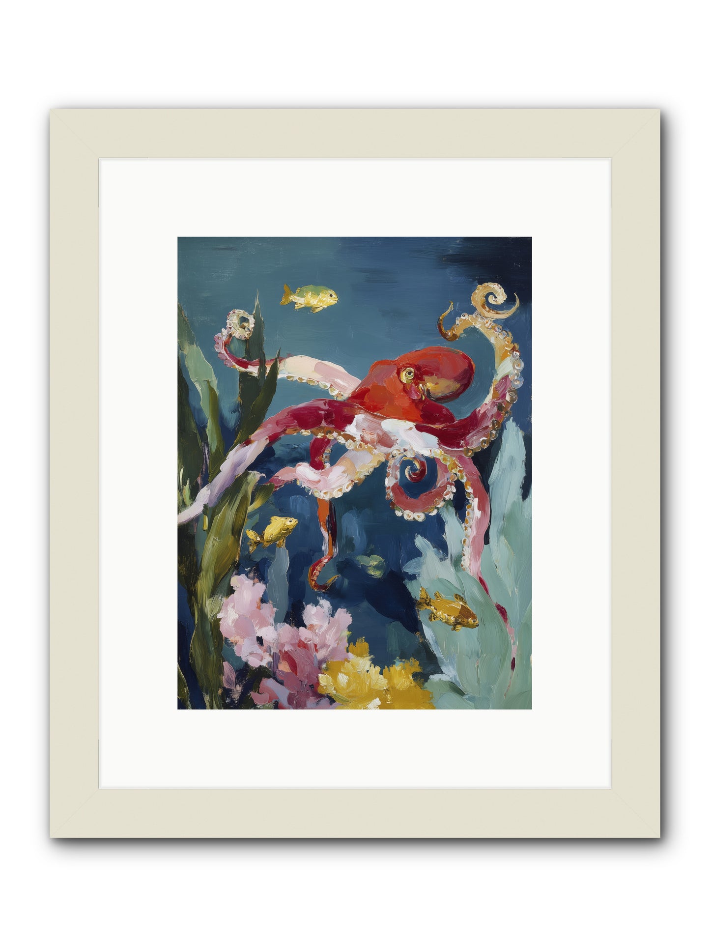 Liquid Ballrooms -- Framed Print - White 9x12
