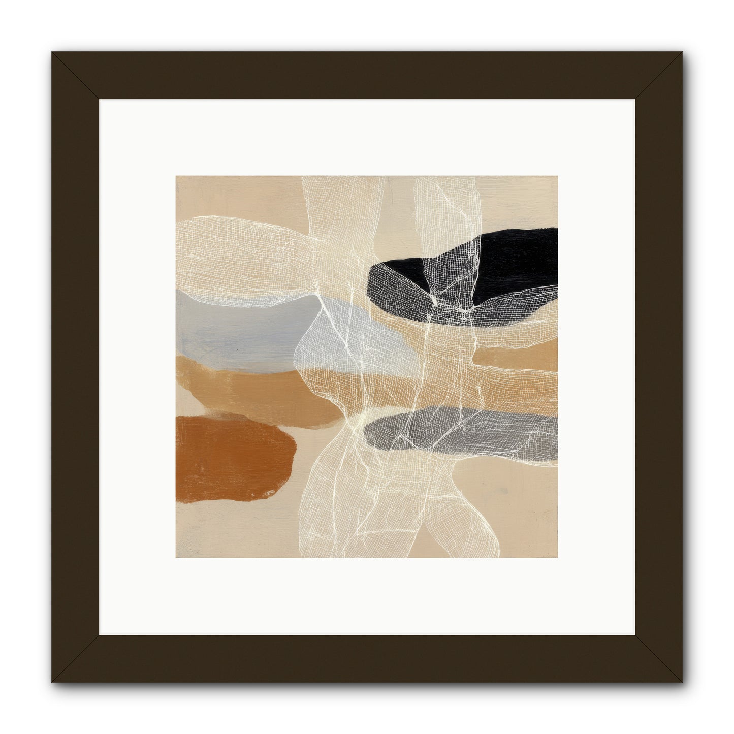Liquid Silence -- Framed Print - Black 10x10