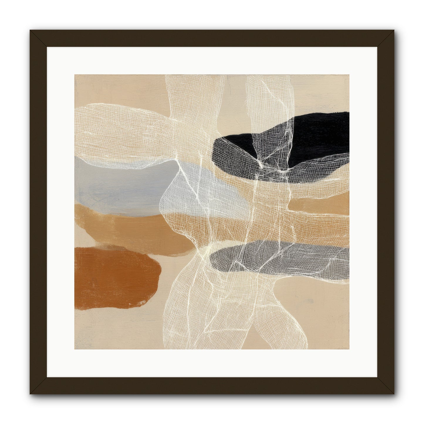 Liquid Silence -- Framed Print - Black 20x20
