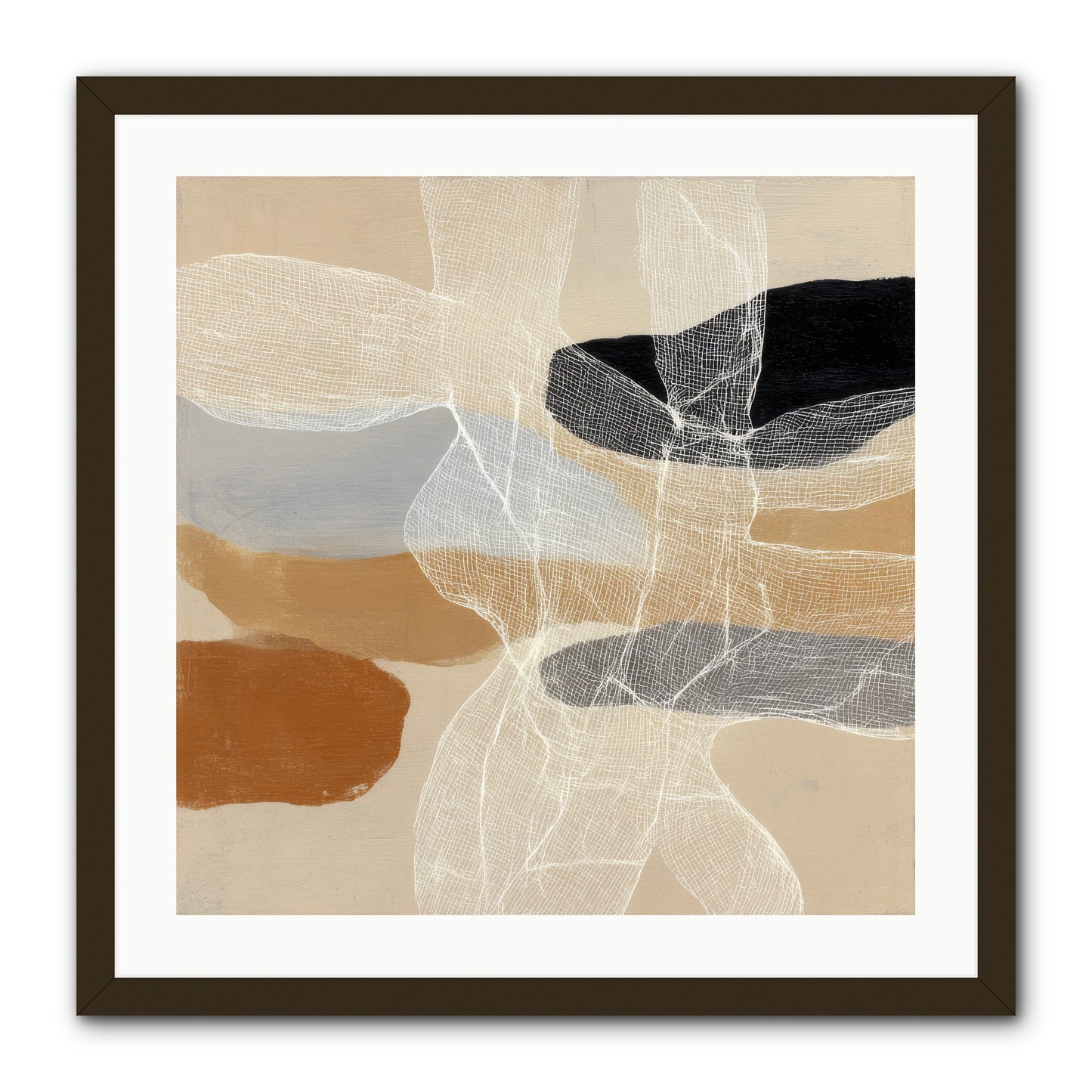 Liquid Silence -- Framed Print - Black 24x24