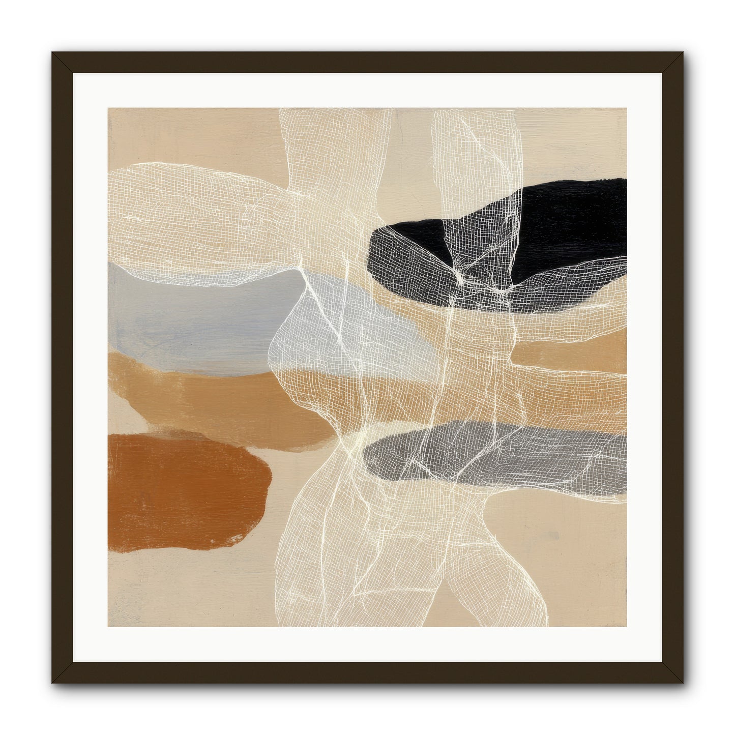 Liquid Silence -- Framed Print - Black 30x30