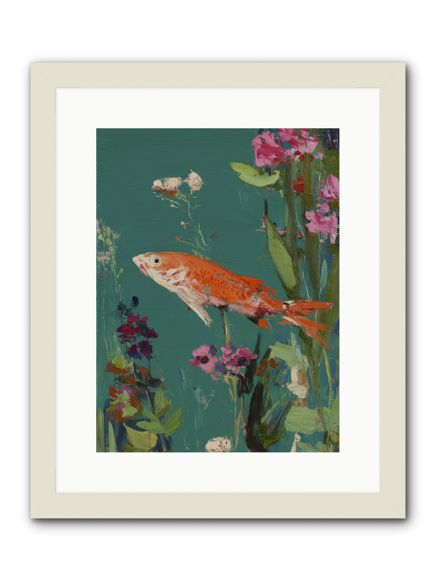 Liquid Sunshine -- Framed Print - White 12x16
