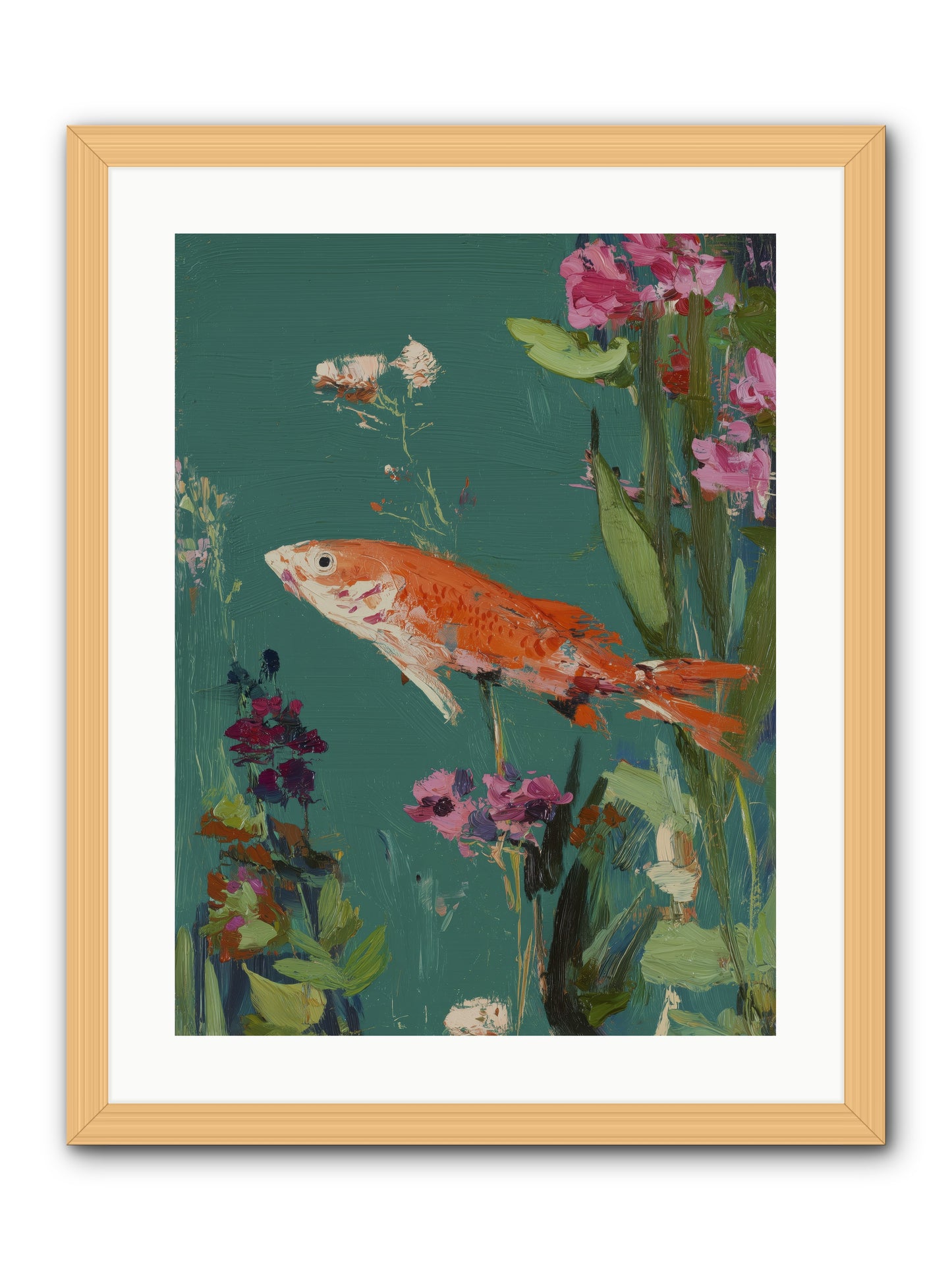 Liquid Sunshine -- Framed Print - Natural 18x24