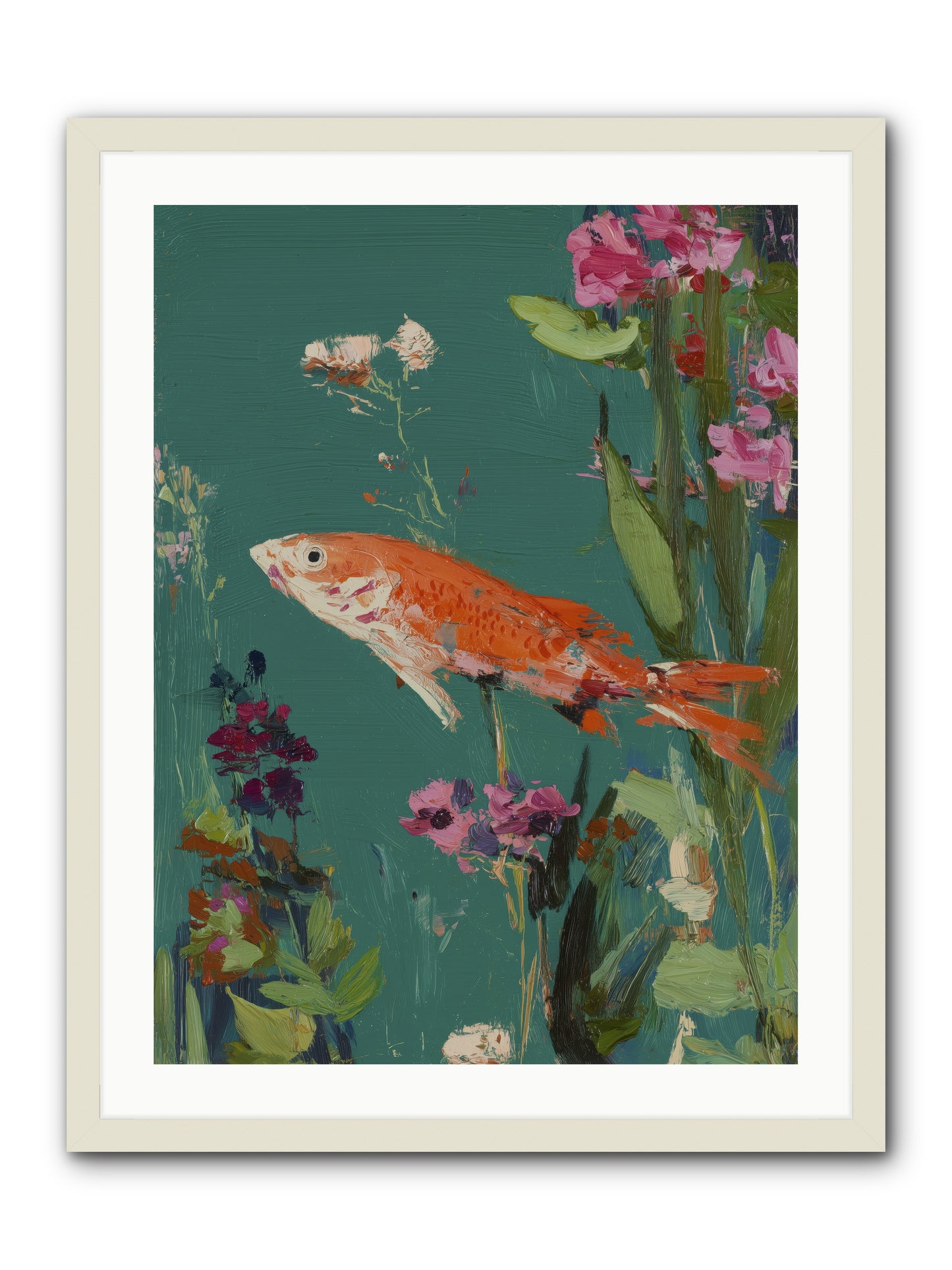 Liquid Sunshine -- Framed Print - White 24x32