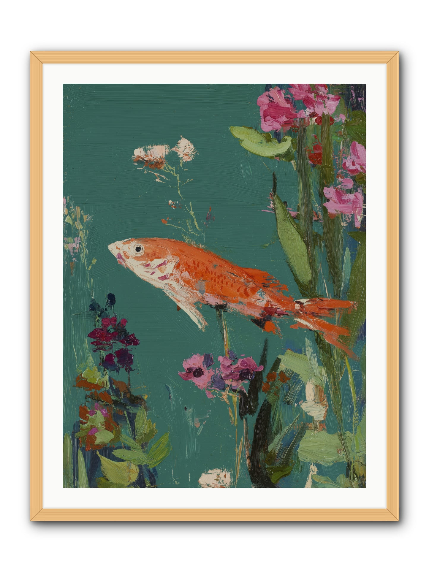 Liquid Sunshine -- Framed Print - Natural 30x40
