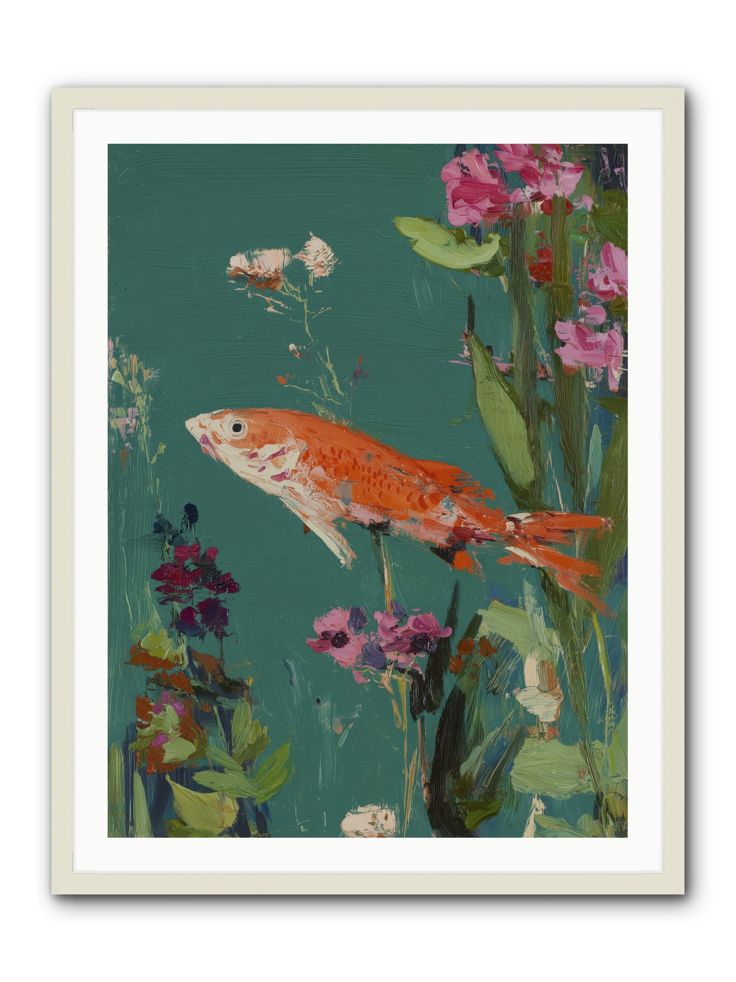 Liquid Sunshine -- Framed Print - White 30x40