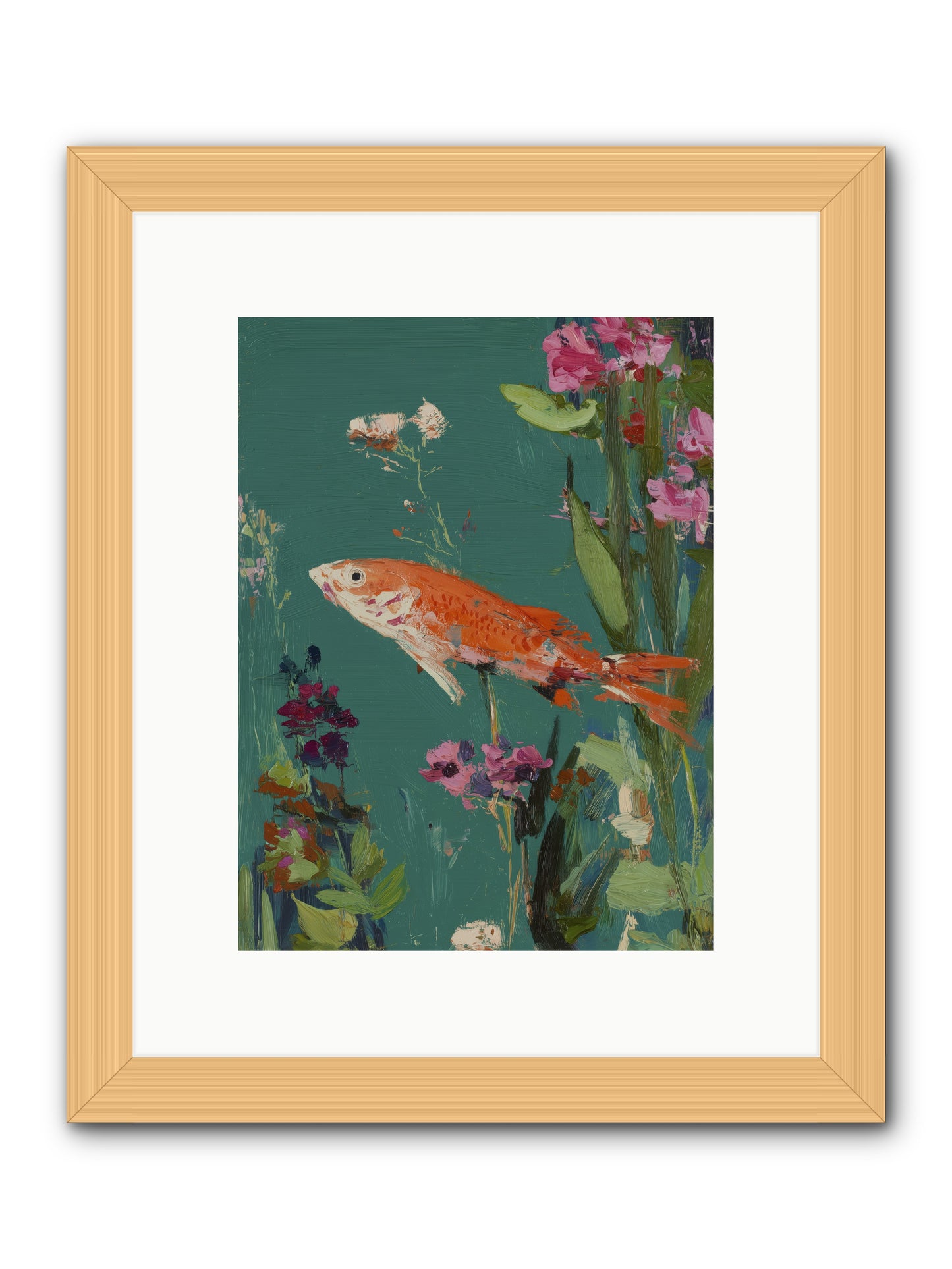 Liquid Sunshine -- Framed Print - Natural 9x12
