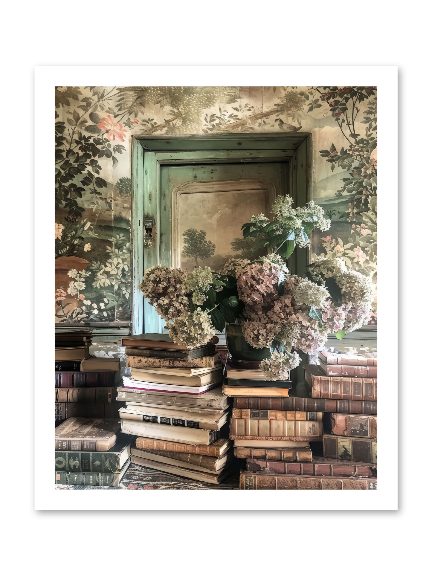 Literary Garden -- Loose Canvas Print 16x20