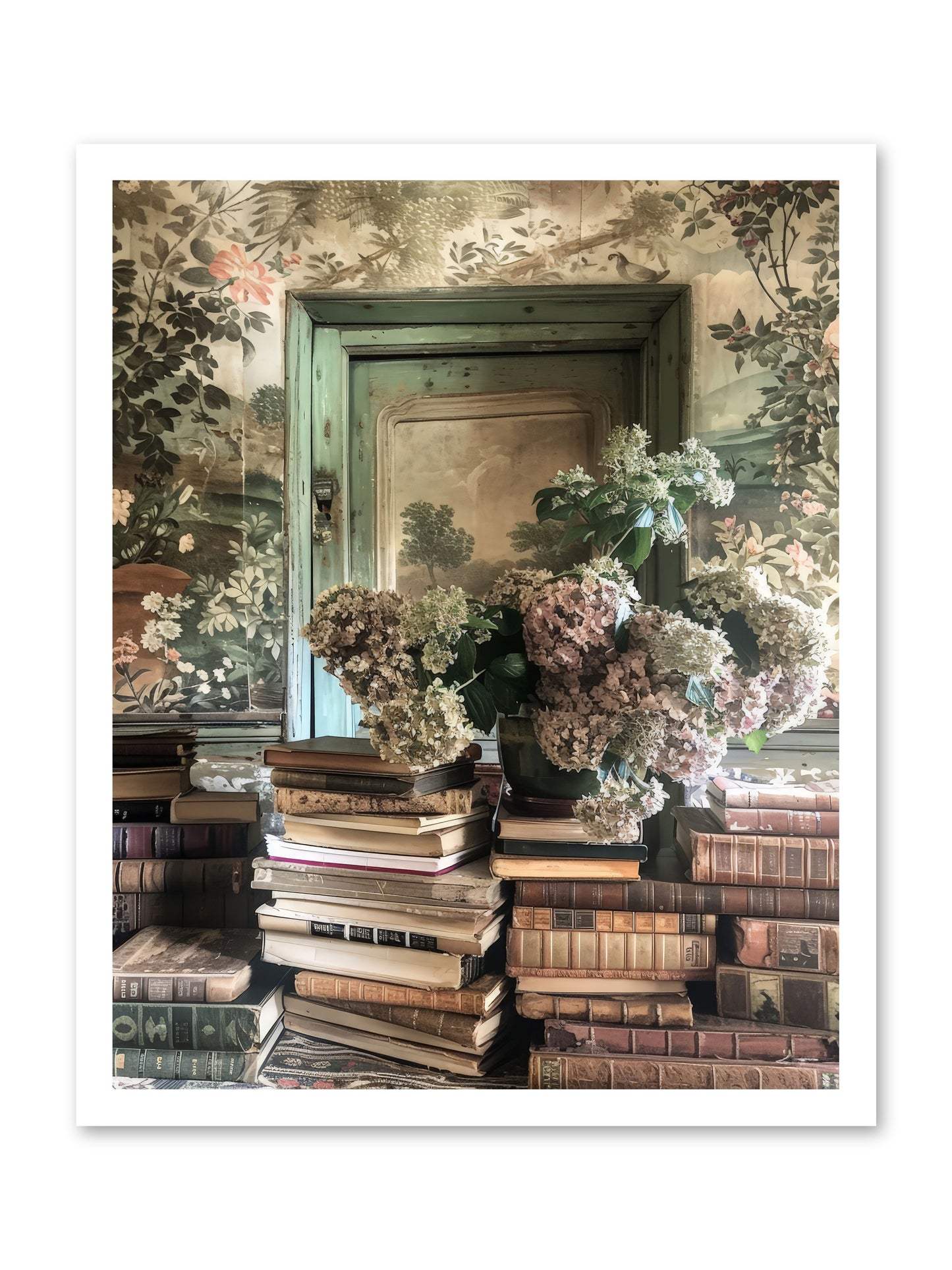 Literary Garden -- Paper Print 20x25