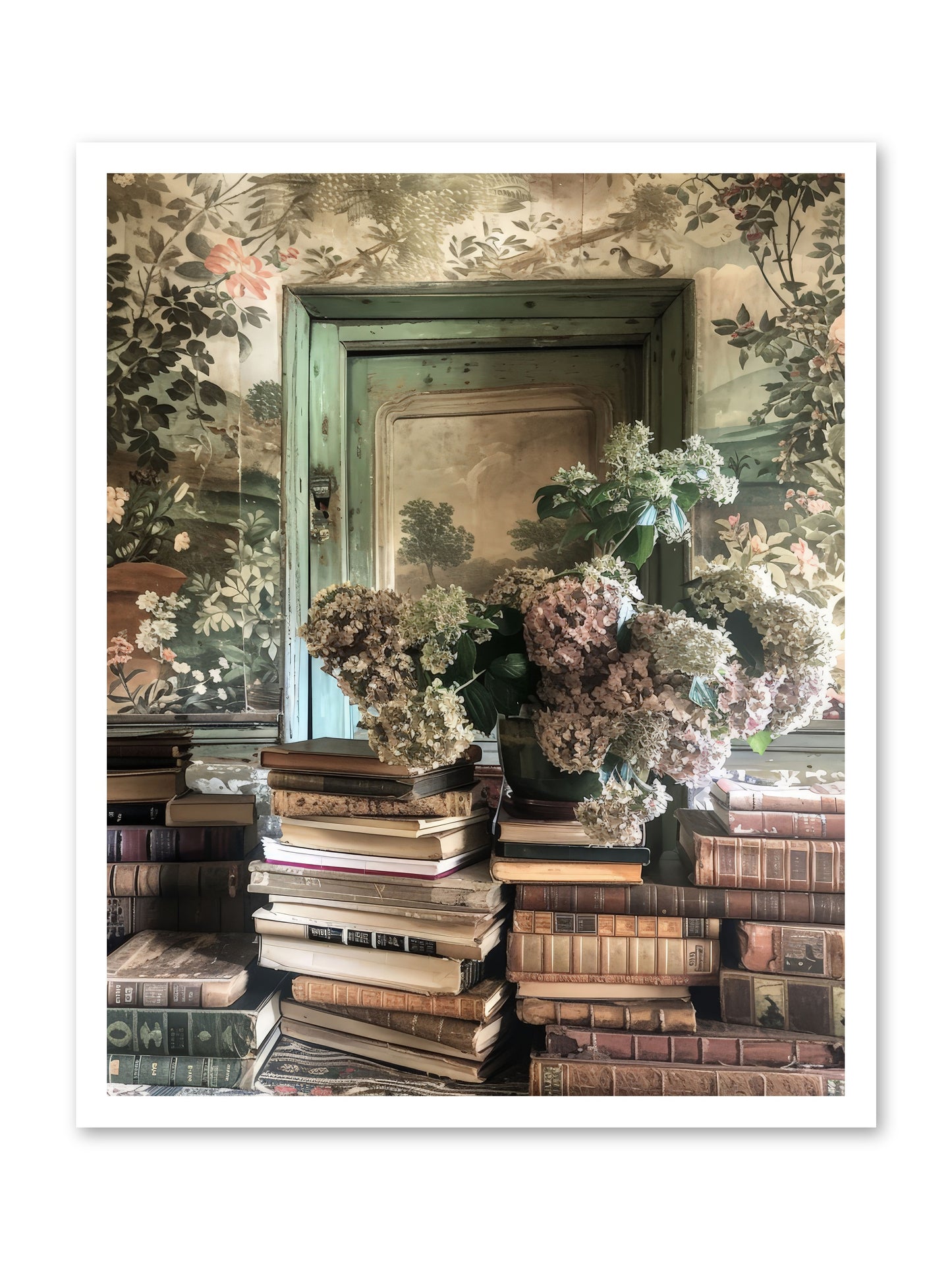 Literary Garden -- Paper Print 24x30