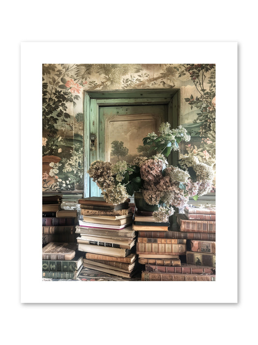 Literary Garden -- Paper Print 8x10