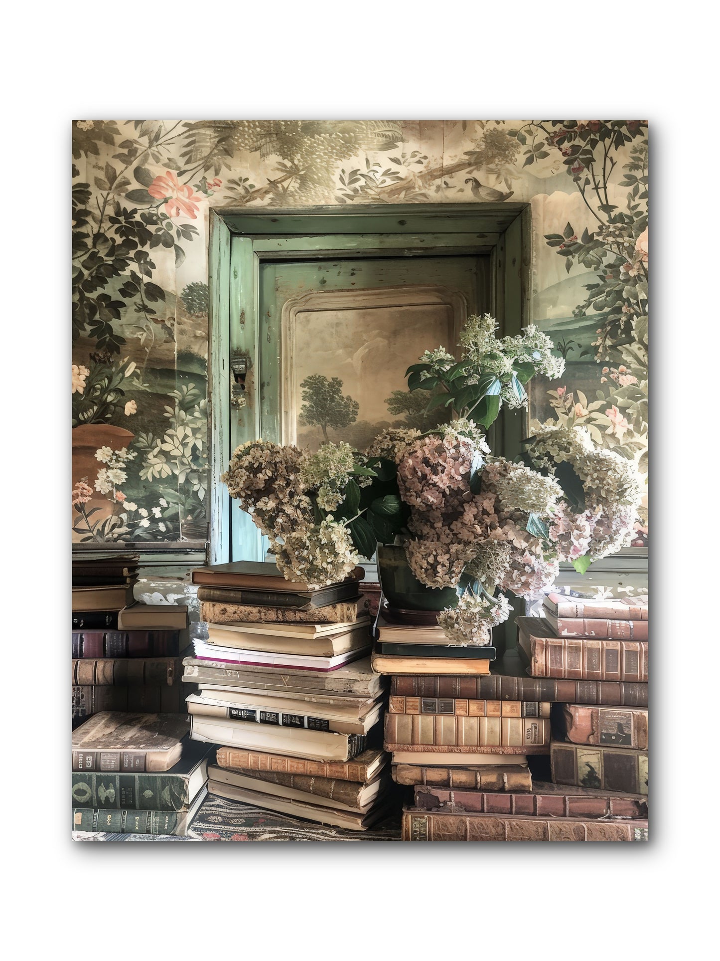 Literary Garden -- Wrapped Canvas 8x10