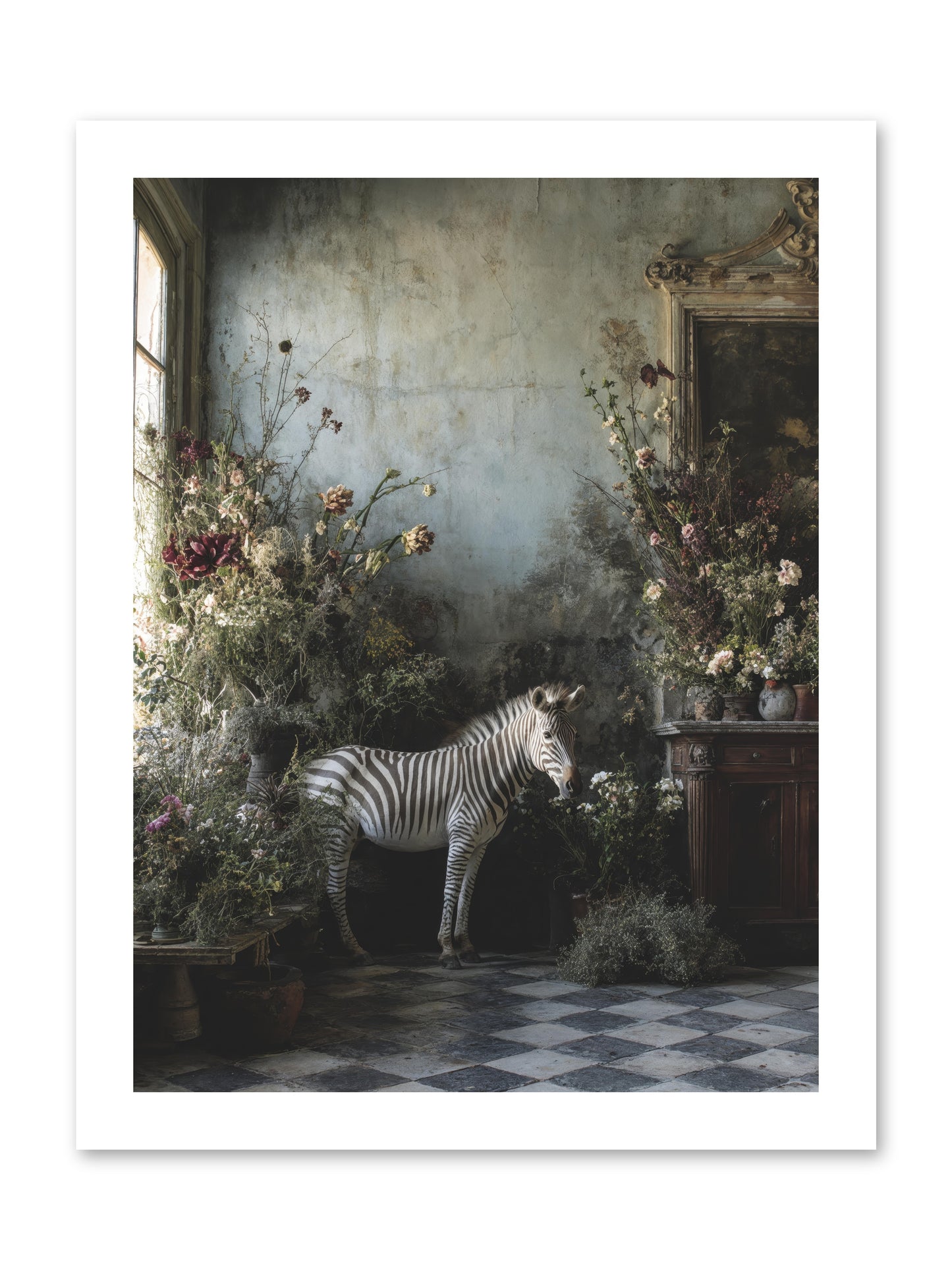 Living Among Petals -- Paper Print 12x16